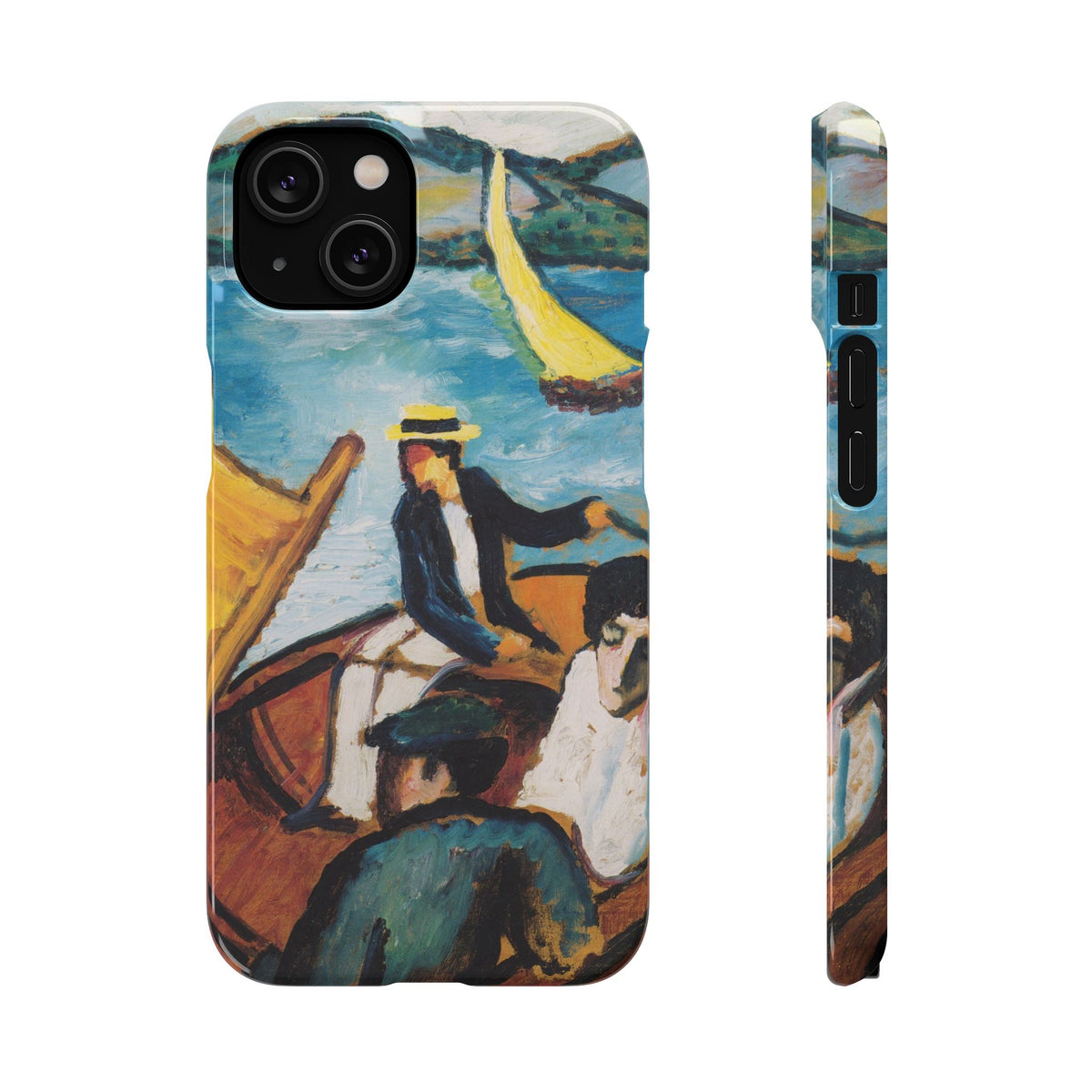Sailing Boat on the Tegernsee by August Macke - iPhone Slim Case
