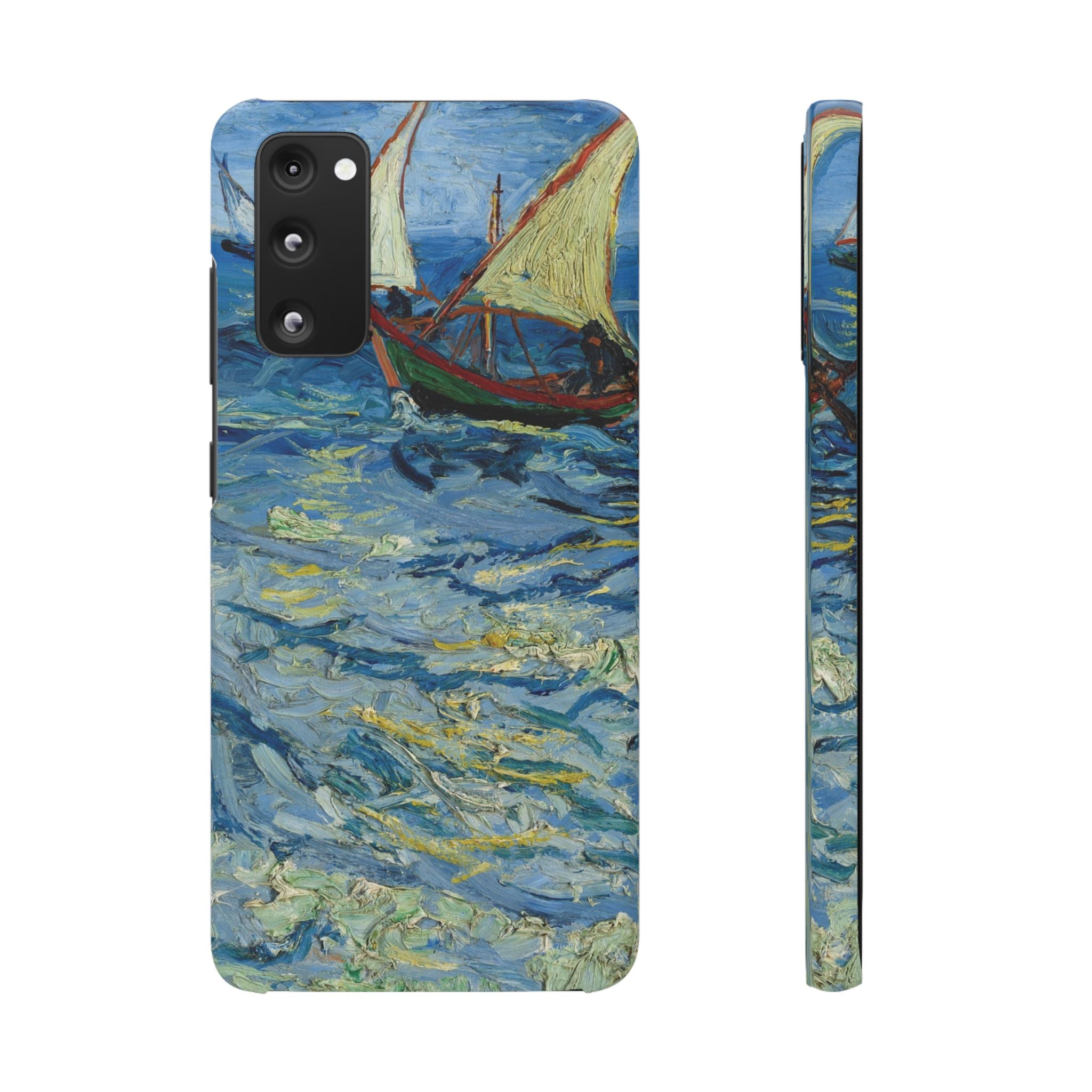 Fishing Boats at Sea by Vincent van Gogh - Samsung Slim Case