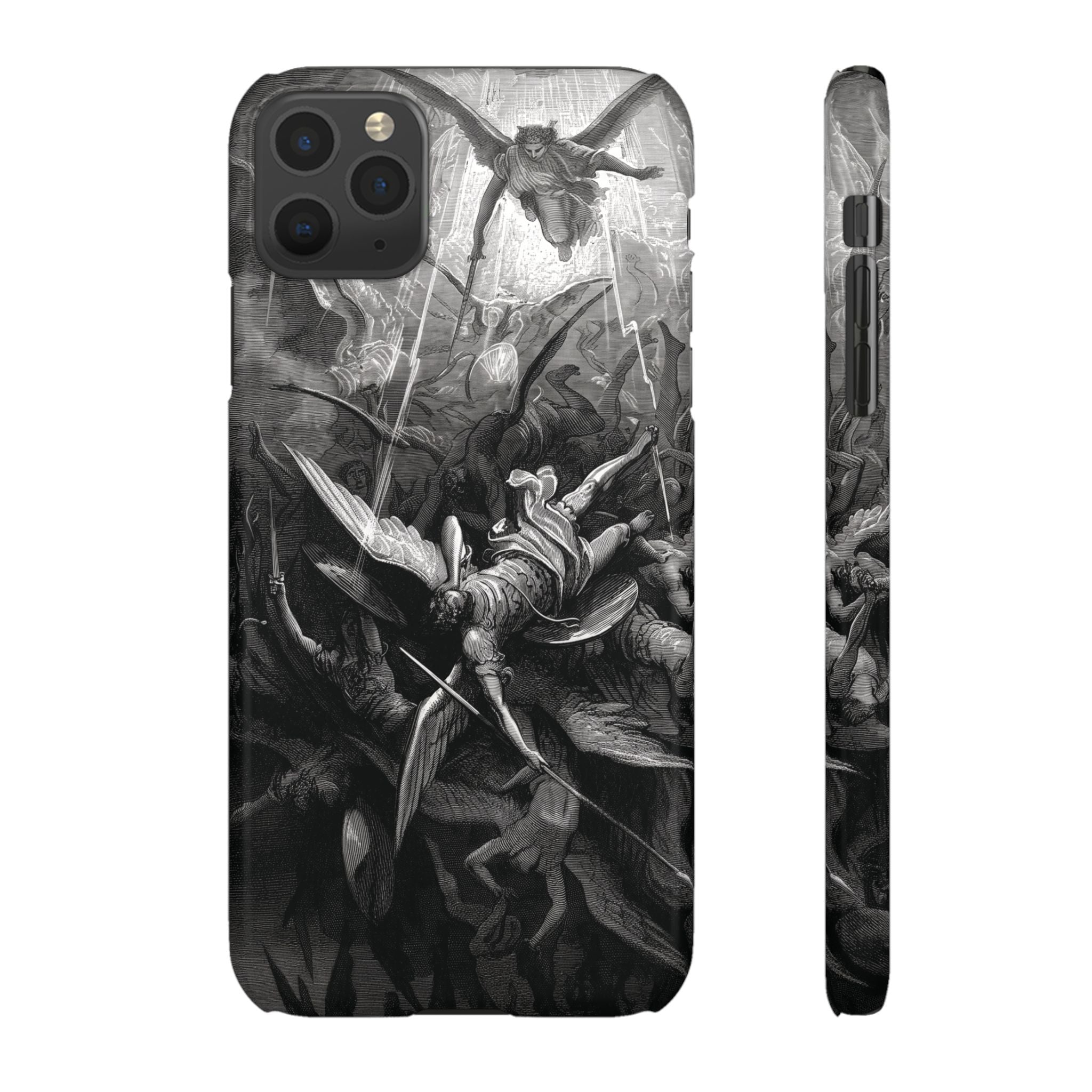 Paradise Lost | The Battle in Heaven by Gustave Doré - iPhone Slim Case