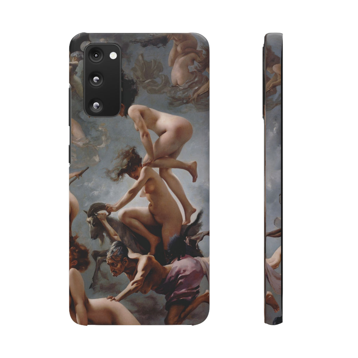Witches going to their Sabbath by Luis Ricardo Falero - Samsung Slim Case