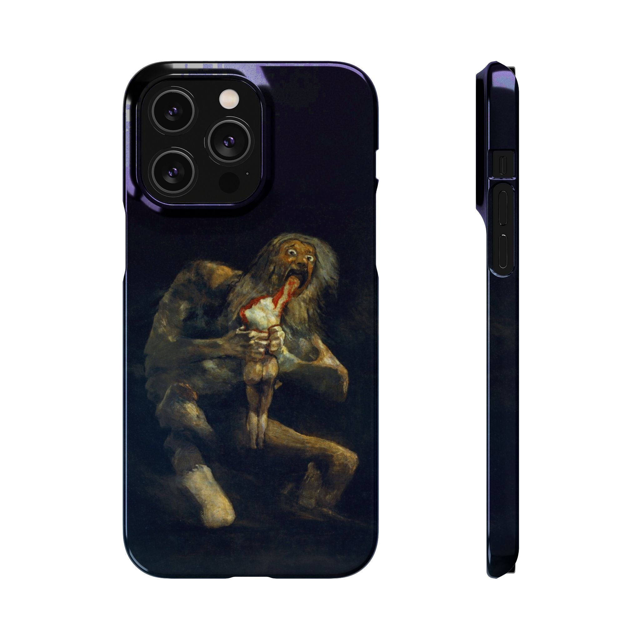 Saturn Devouring His Son by Goya - iPhone Slim Case