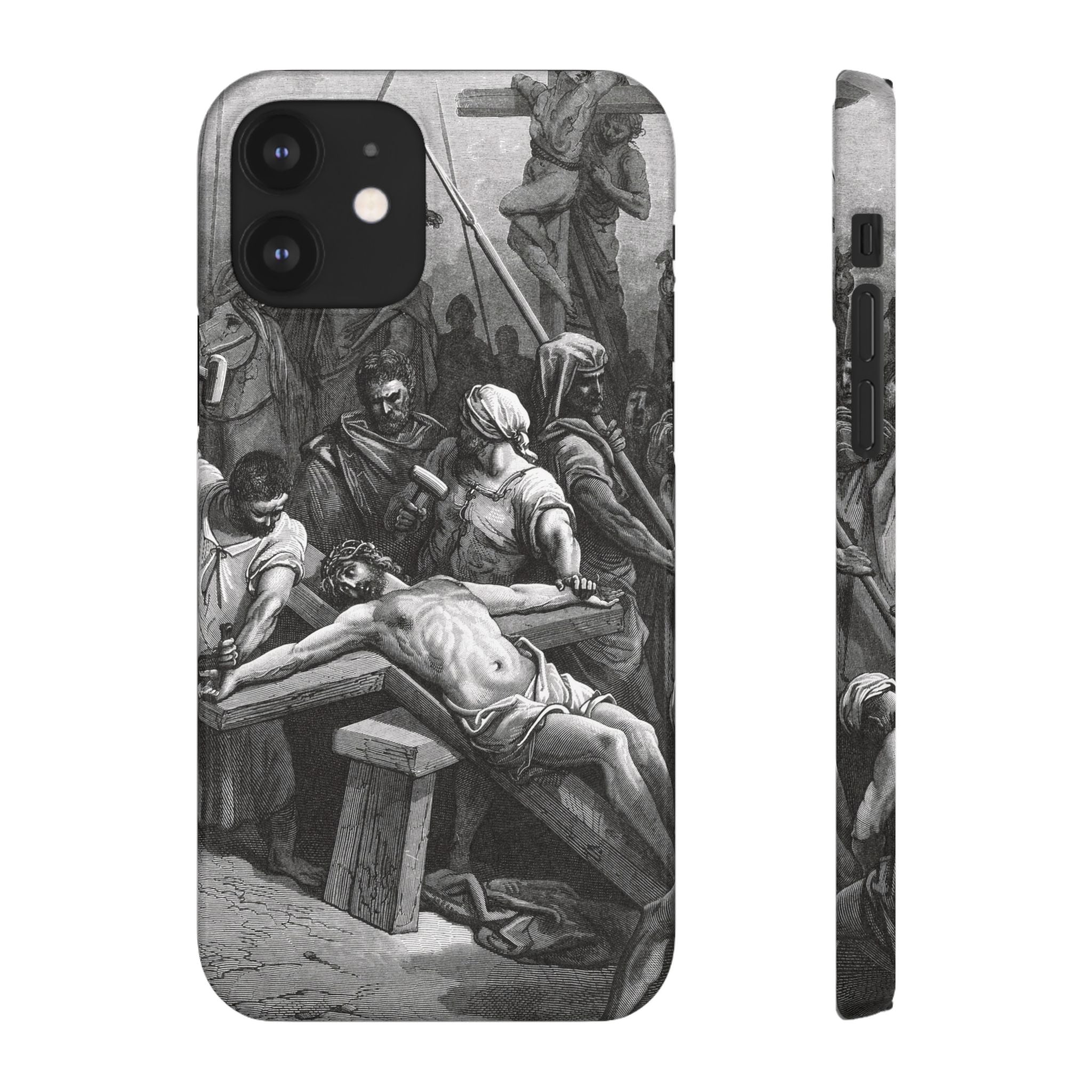 Crucifixion of Jesus by Gustave Doré - iPhone Slim Case