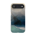 La nave sui mari in tempesta di Ivan Aivazovsky - Cover sottile per iPhone