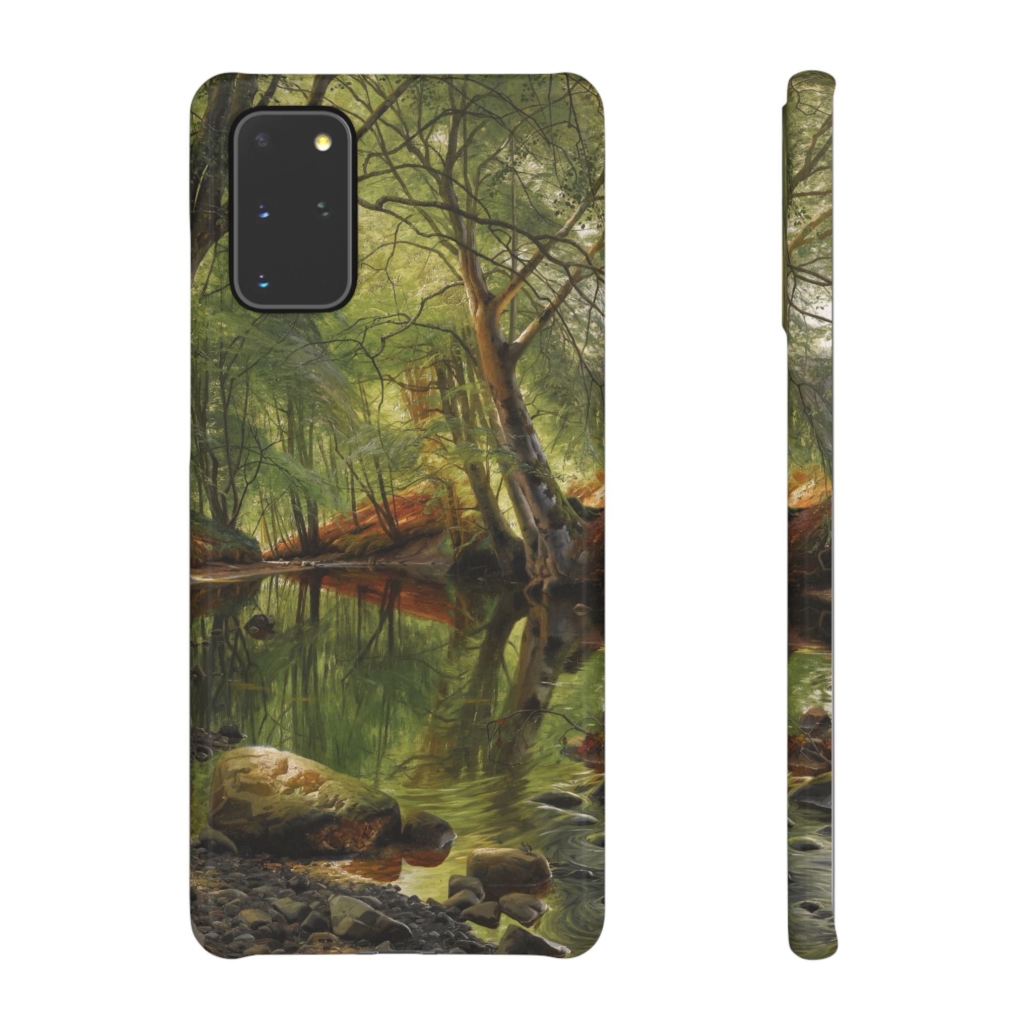 A woodland stream by Peder Mork Monsted - Samsung Slim Case