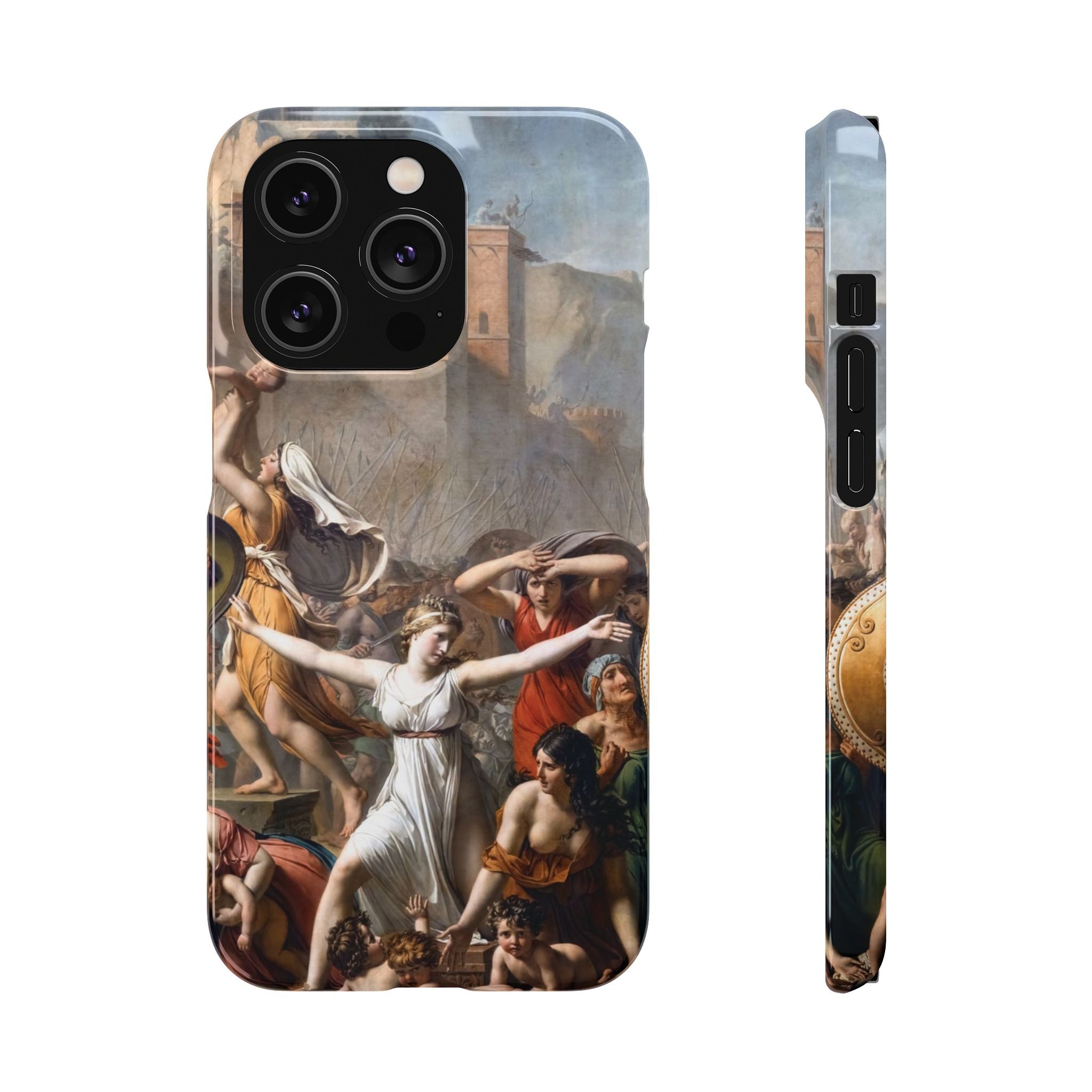 The Intervention of the Sabine Women by Jacques-Louis David - iPhone Slim Case
