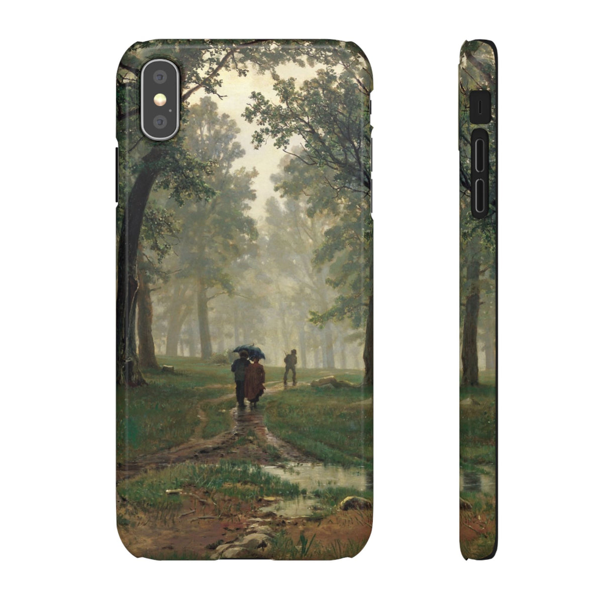Rain in an Oak Forest by Ivan Ivanovich Shishkin - iPhone Slim Case
