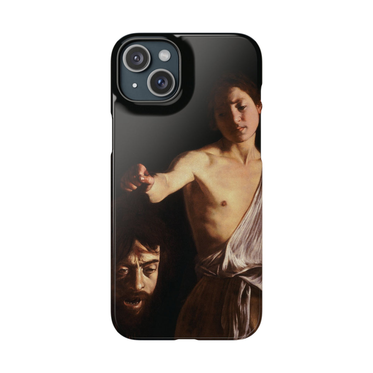 David with the Head of Goliath by Caravaggio - iPhone Slim Case