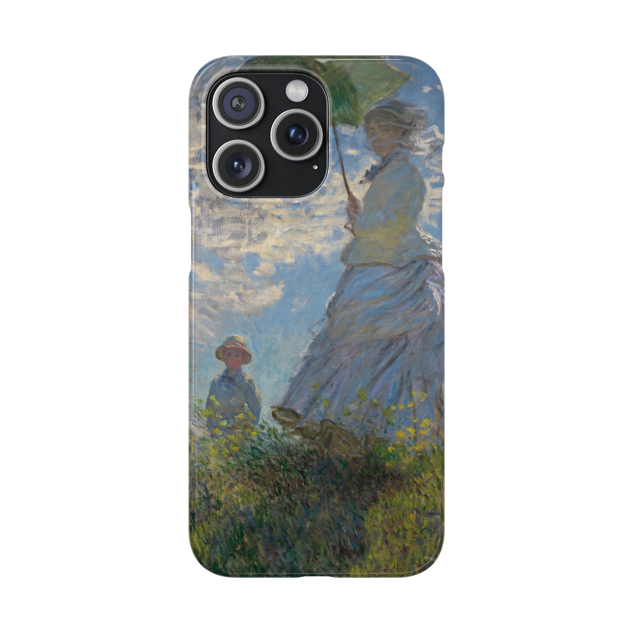 Madame Monet and Her Son by Claude Monet - iPhone Slim Case