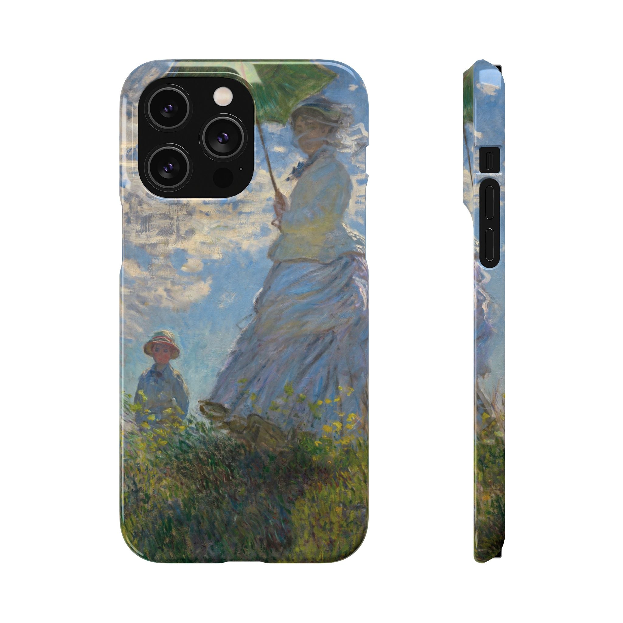 Madame Monet and Her Son by Claude Monet - iPhone Slim Case