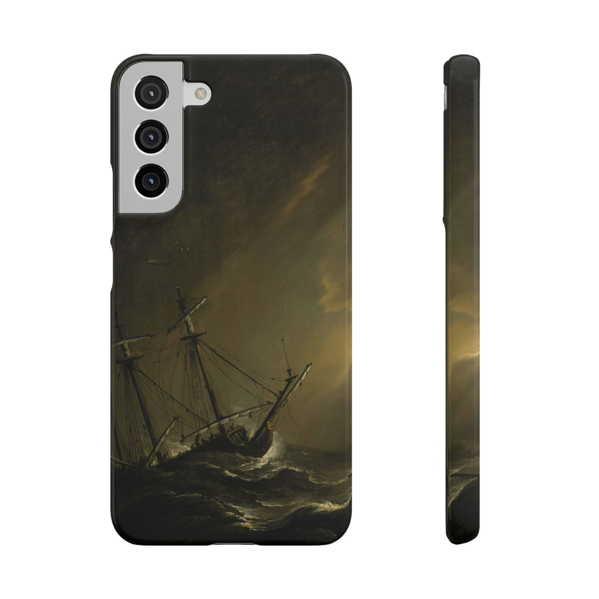 A Small Dutch Ship Riding out a Storm by Willem van de Velde - Samsung Slim Case