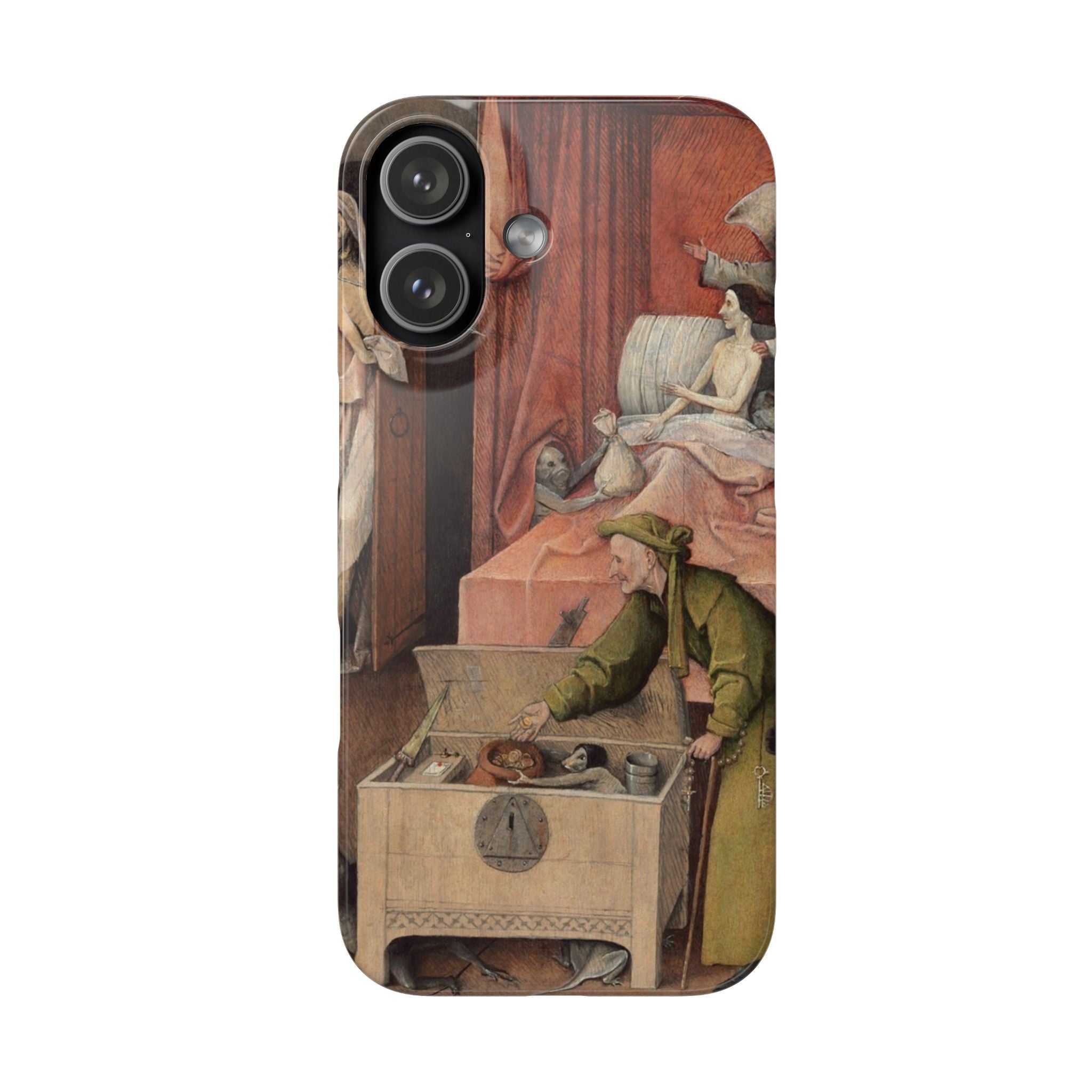 The Death of the Miser by Hieronymus Bosch - iPhone Slim Case