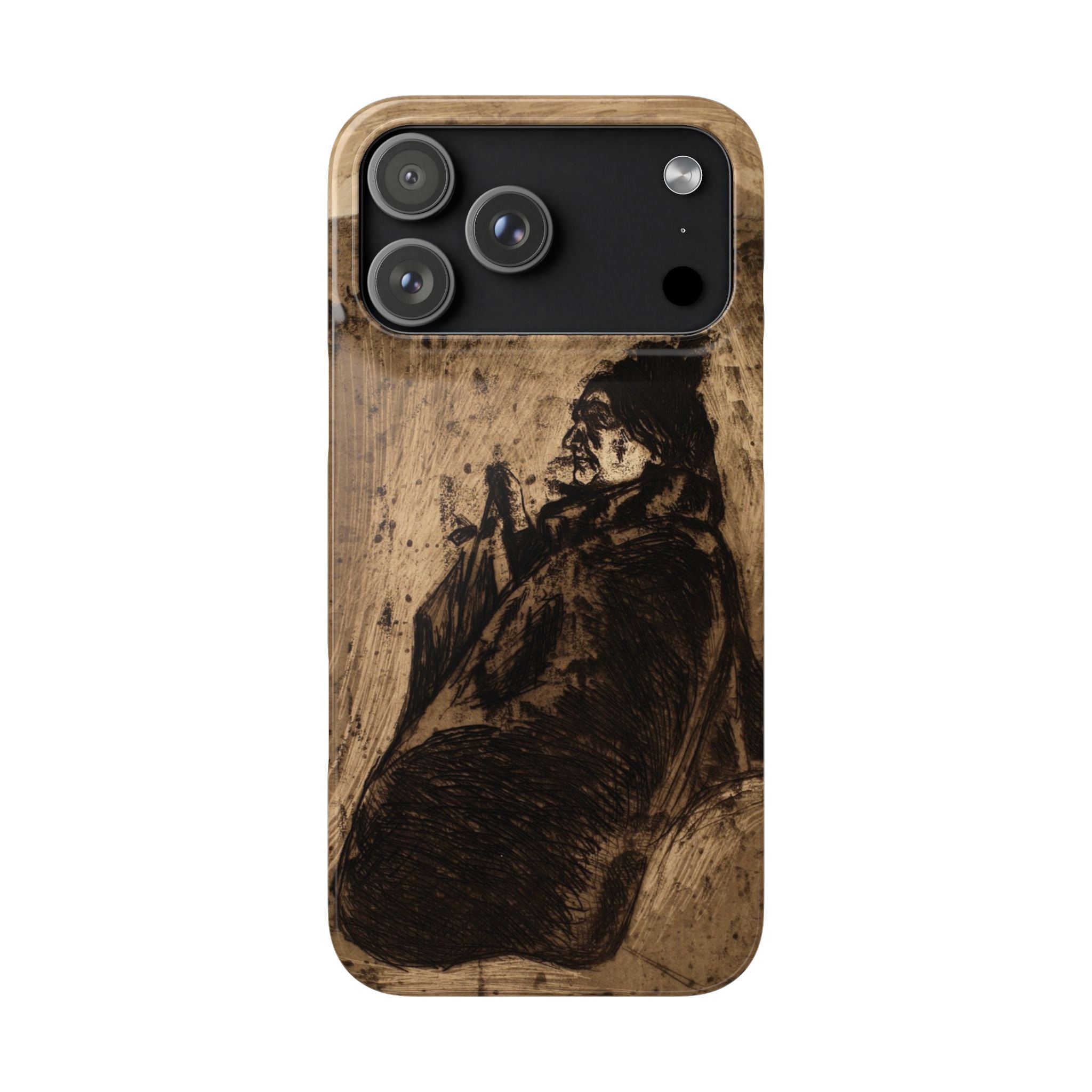 Old Woman by Edvard Munch - iPhone Slim Case