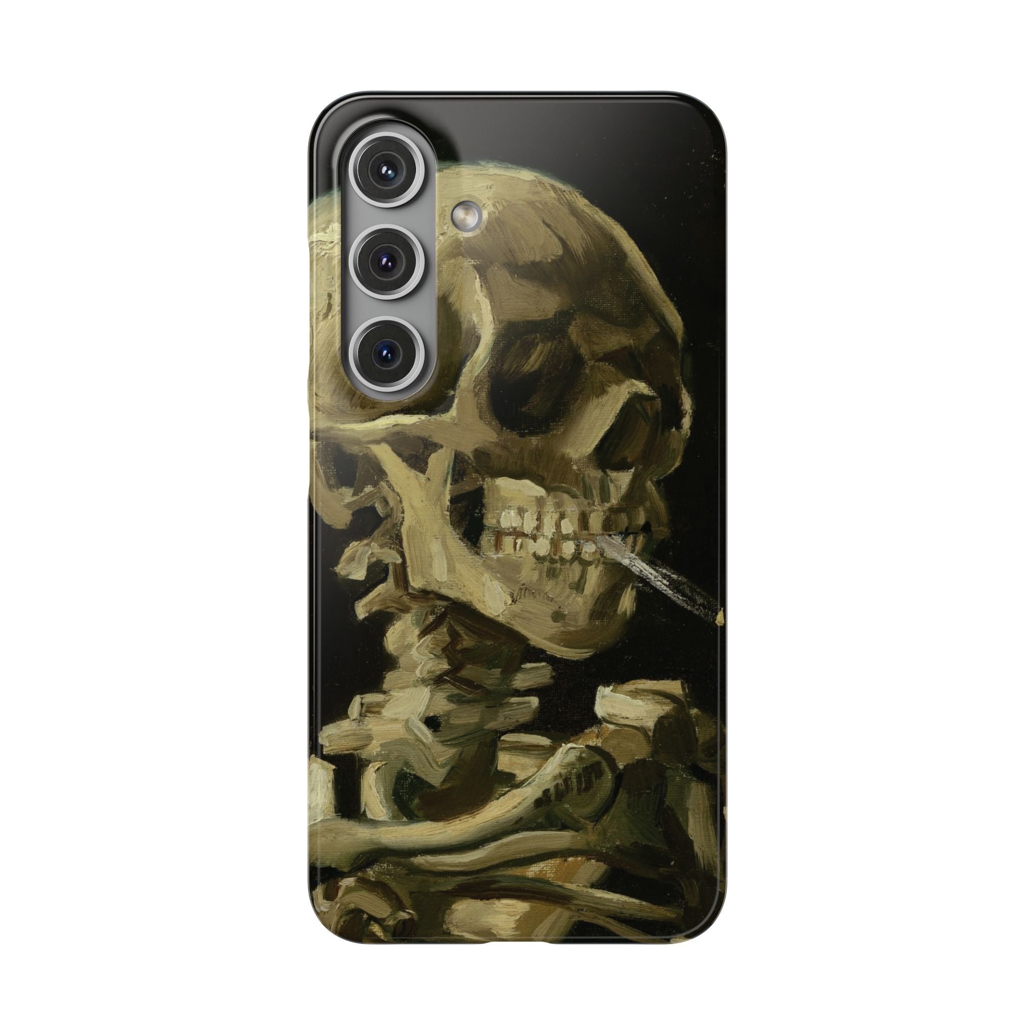 Head of a Skeleton with a Burning Cigarette by Vincent van Gogh - Samsung Slim Case
