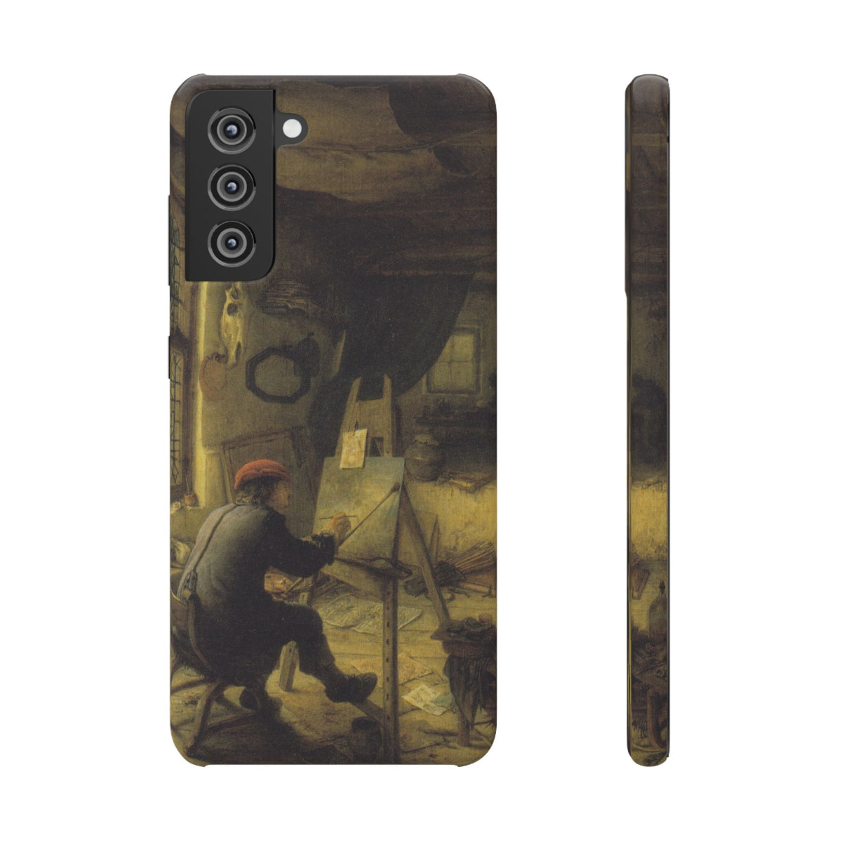 The Painter in His Workshop by Adriaen van Ostade - Samsung Slim Case