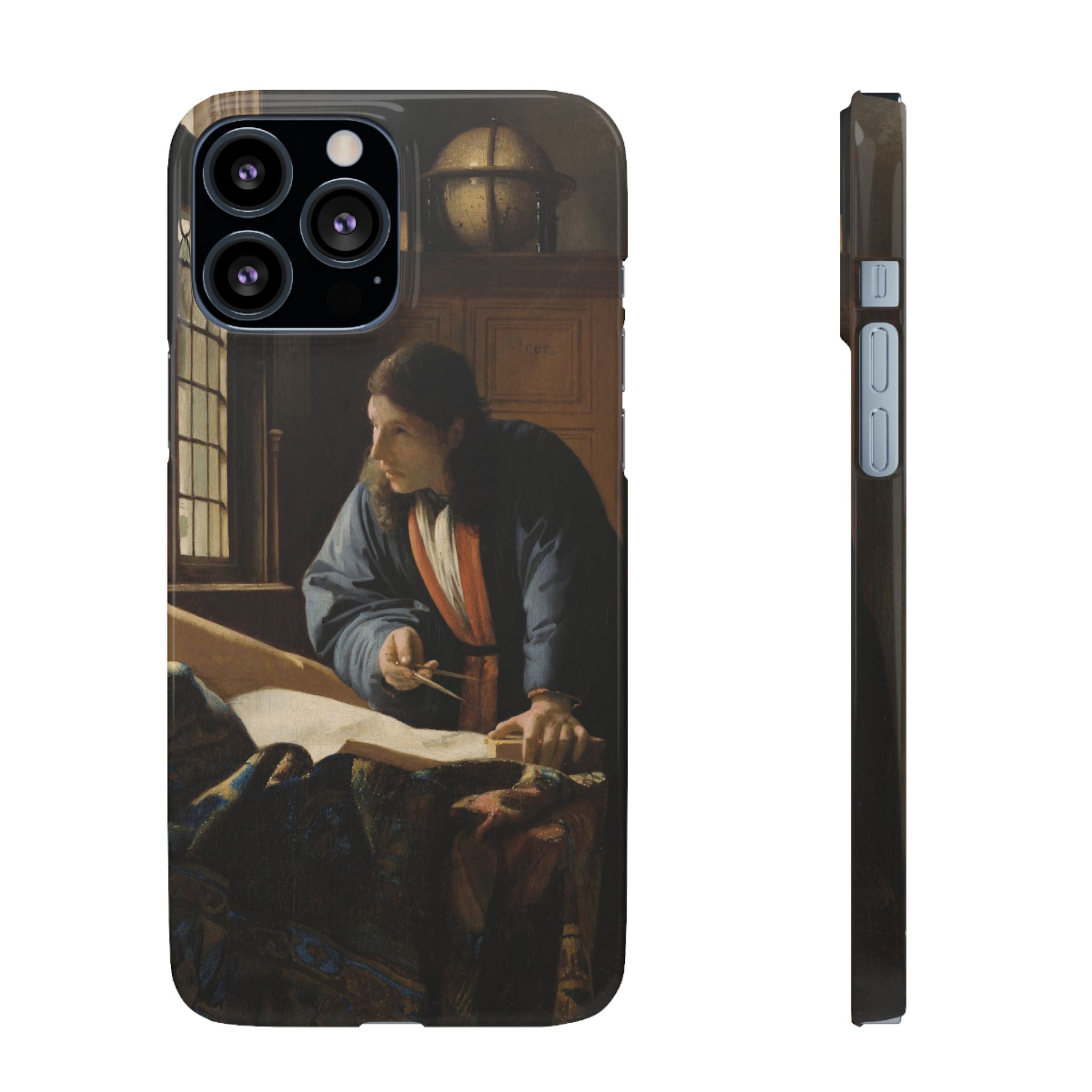 The Geographer by Johannes Vermeer - iPhone Slim Case