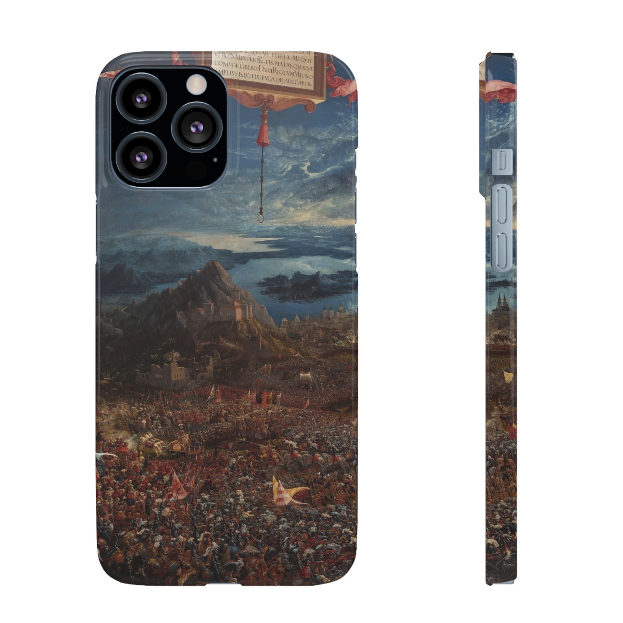 The Battle of Alexander at Issus by Albrecht Altdorfer - iPhone Slim Case
