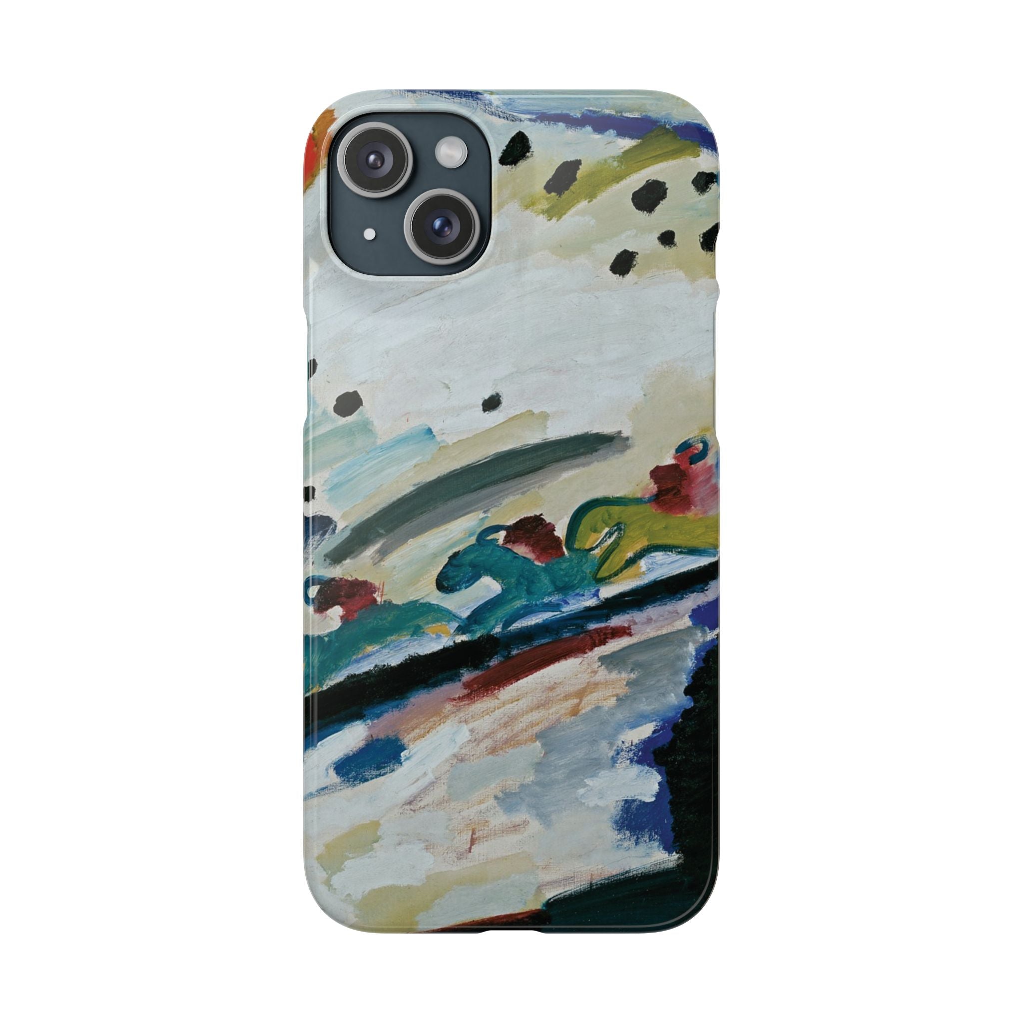 Romantic Landscape by Vasily Kandinsky - iPhone Slim Case