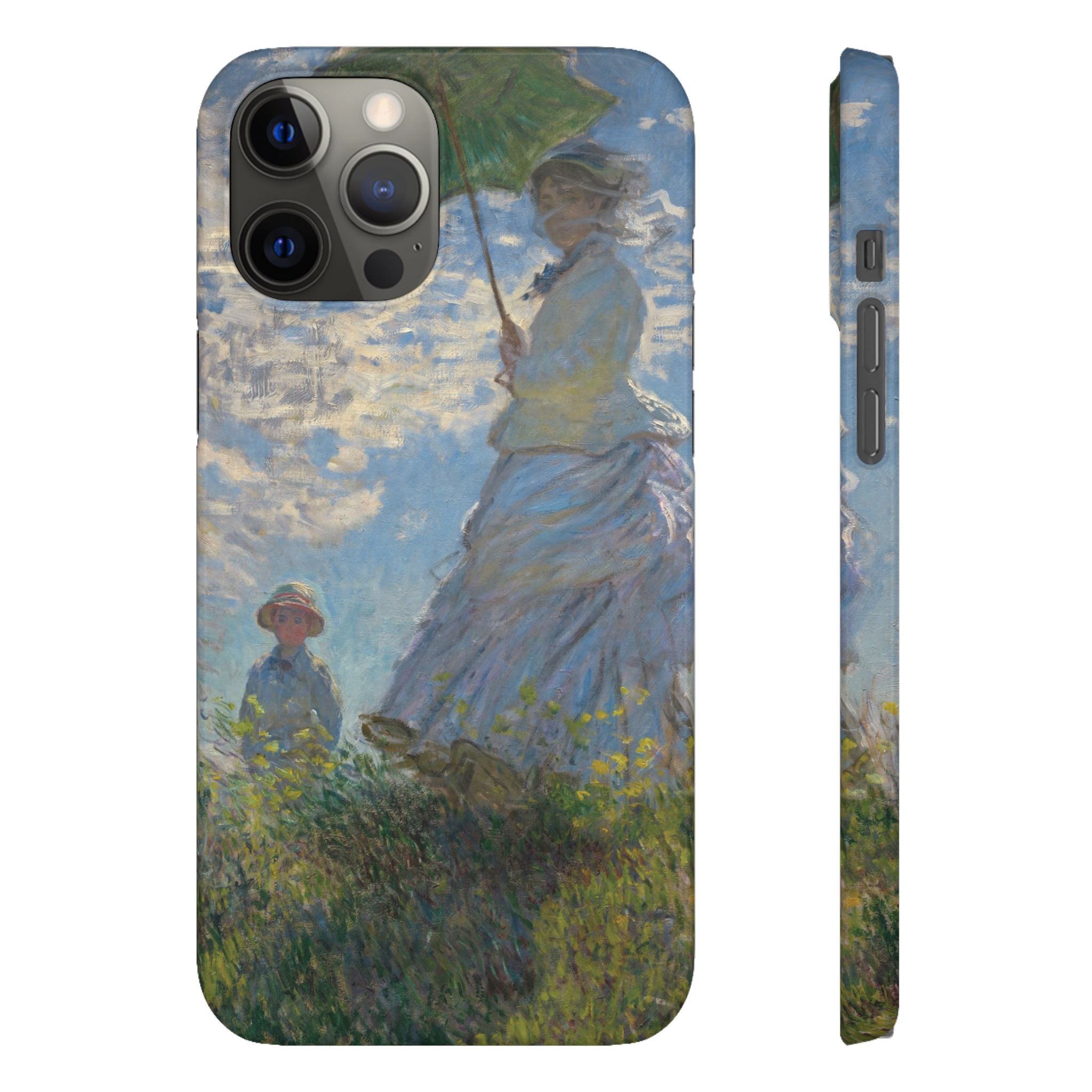 Madame Monet and Her Son by Claude Monet - iPhone Slim Case