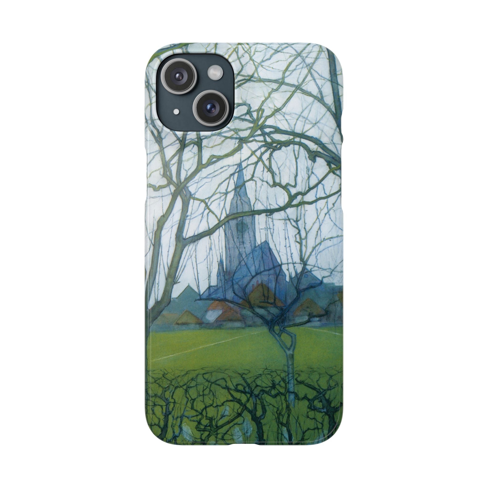 St Jacobs Church by Piet Mondrian - iPhone Slim Case