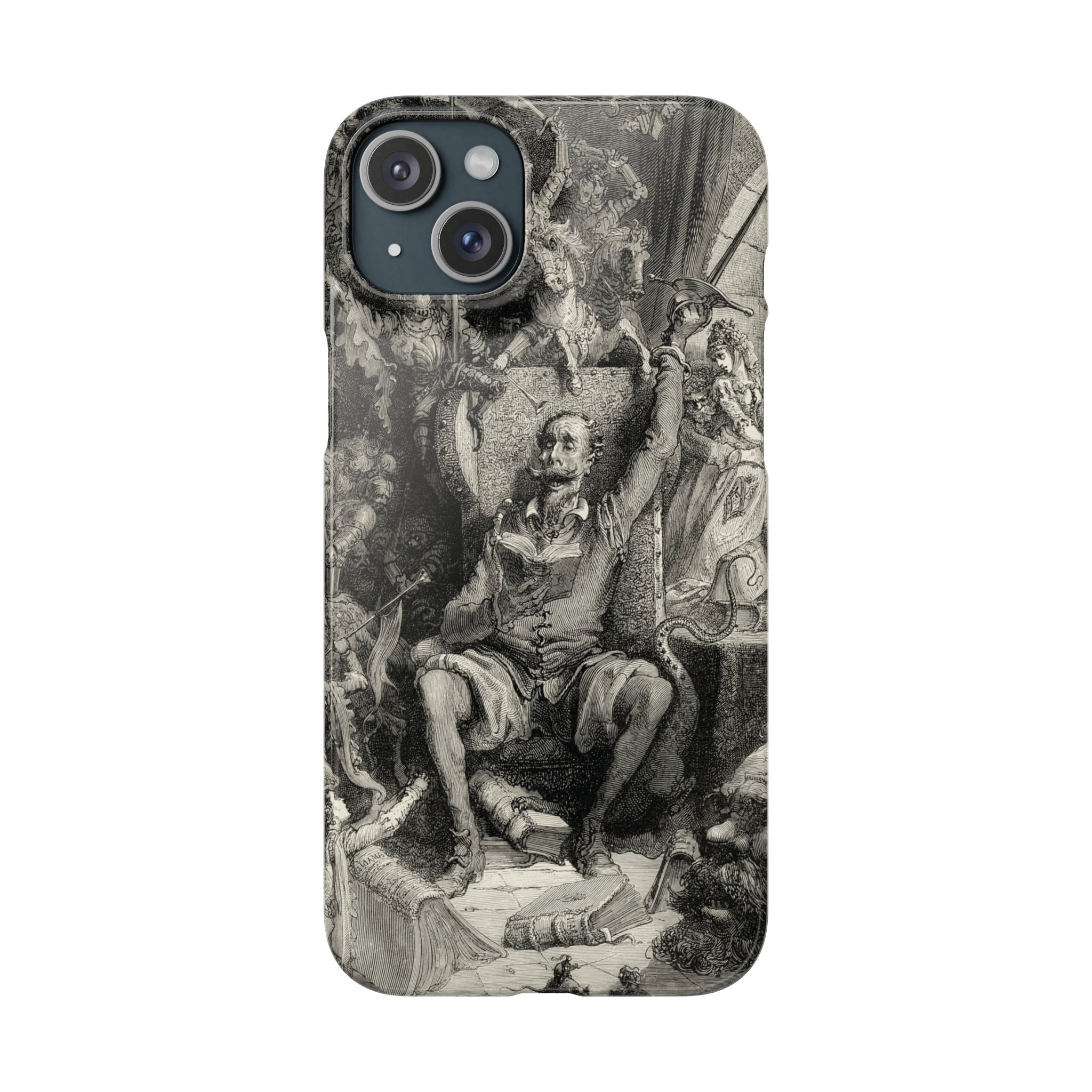 Don Quixote and His Visions by Gustave Doré - iPhone Slim Case