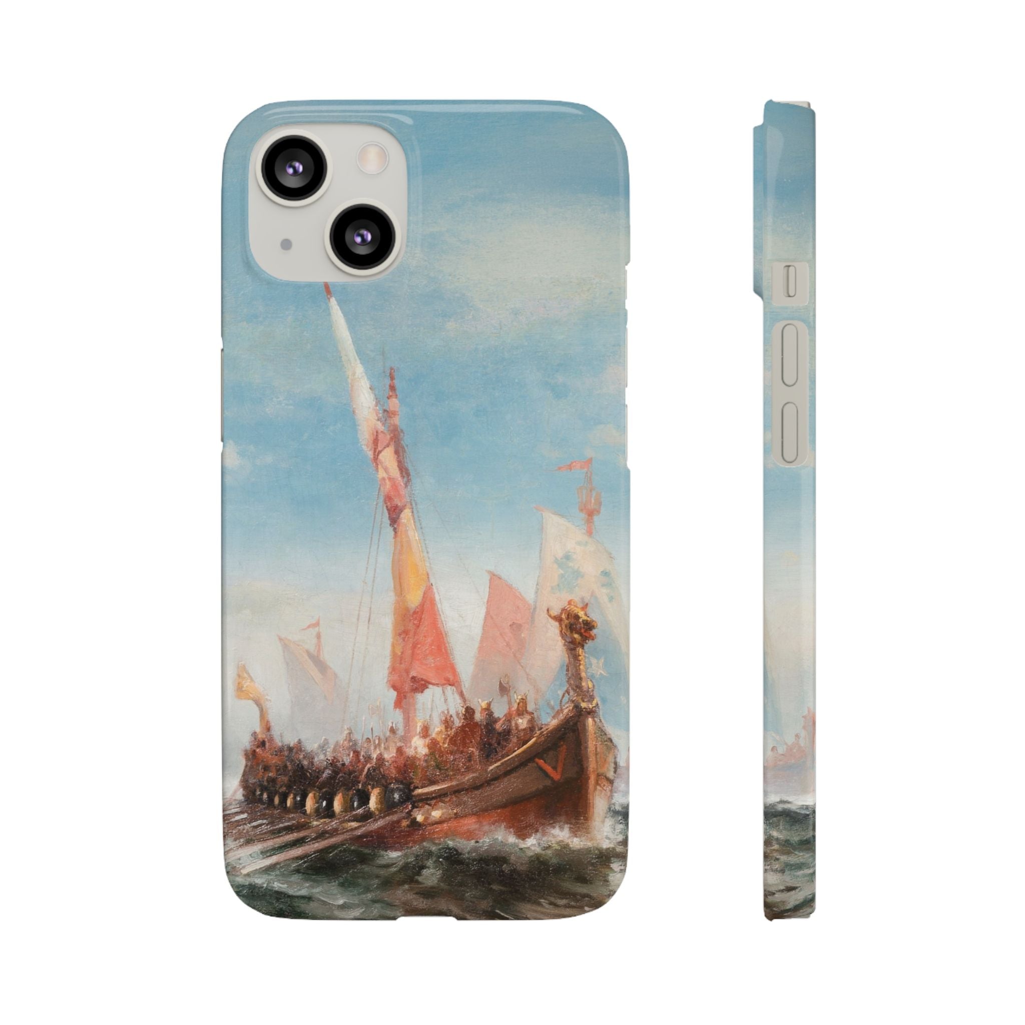 Viking Armada by Edward Moran - iPhone Slim Case