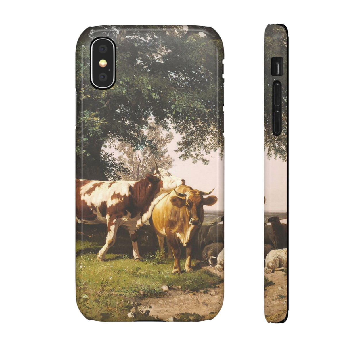 Herd under Trees by Ivan Ivanovich Shishkin - iPhone Slim Case