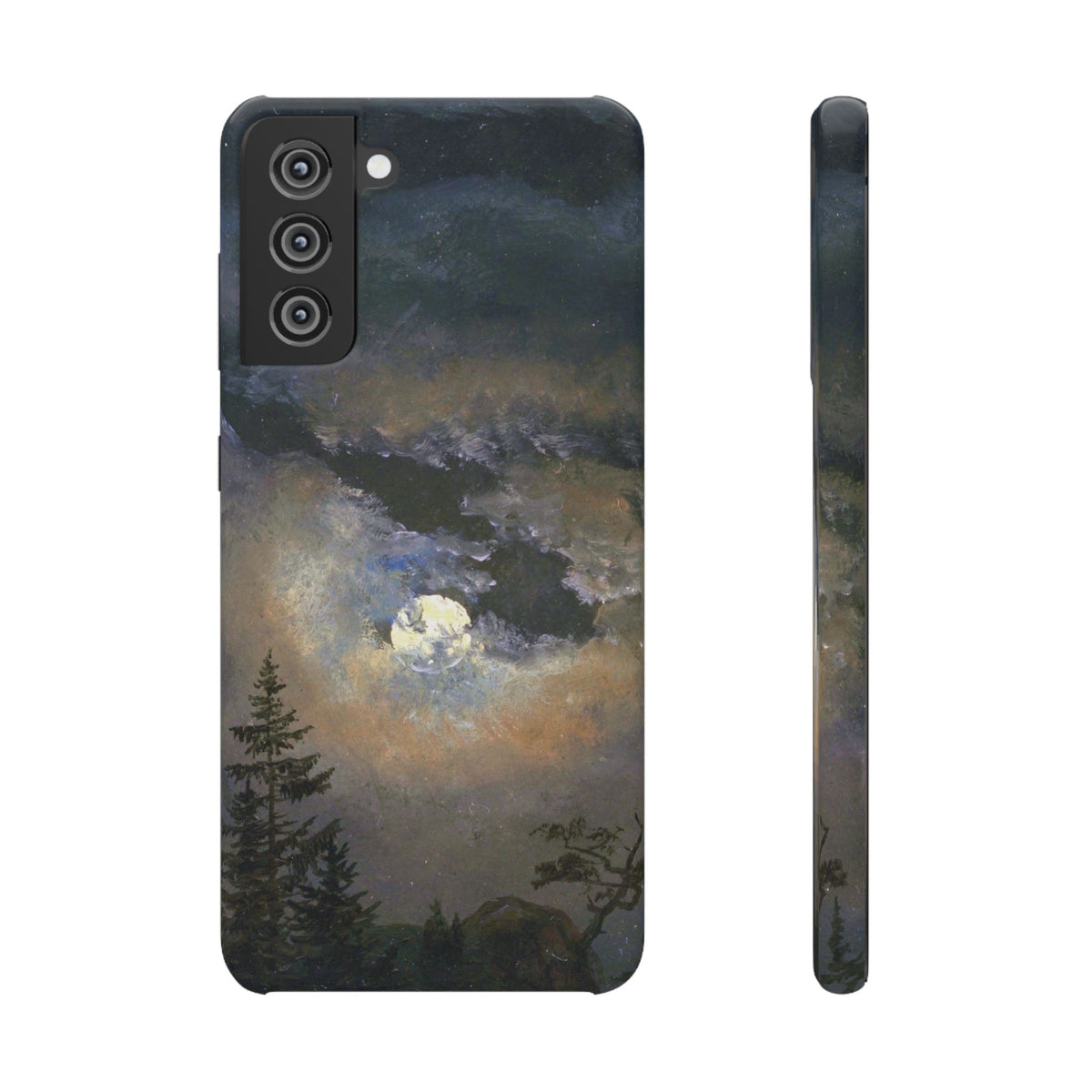 Study of a Cloud and Landscape by Moonlight by Johan Dahl - Samsung Slim Case