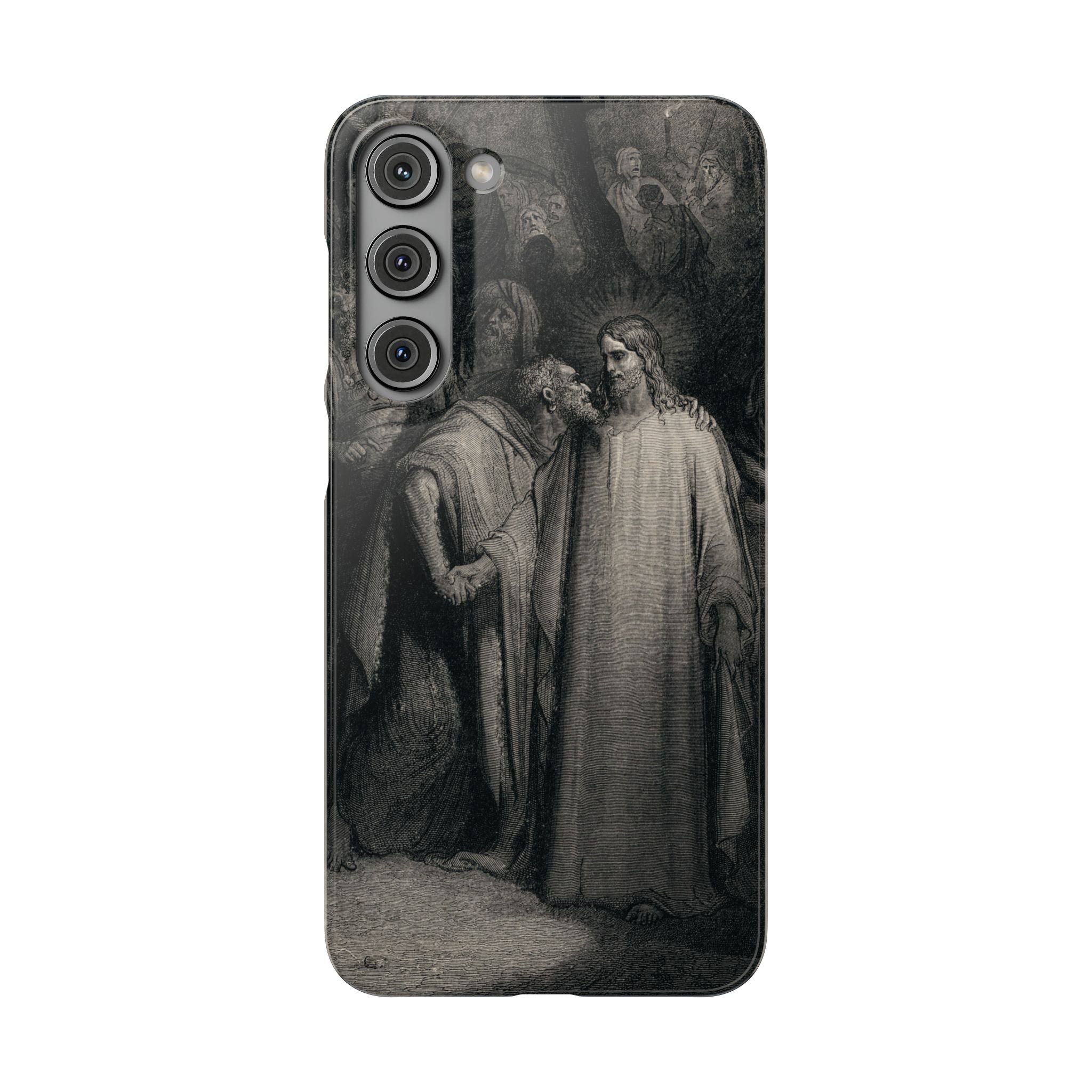 The Holy Bible: Plate CXLI “The Judas Kiss” by Gustave Doré - Samsung Slim Case