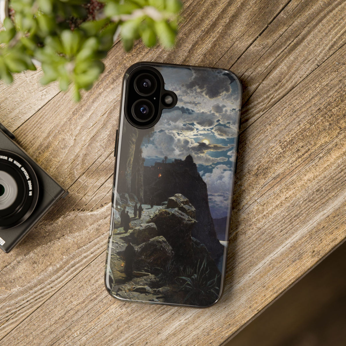 Processione di monaci sul Monte Athos di Hermann Corrodi - Cover resistente per iPhone