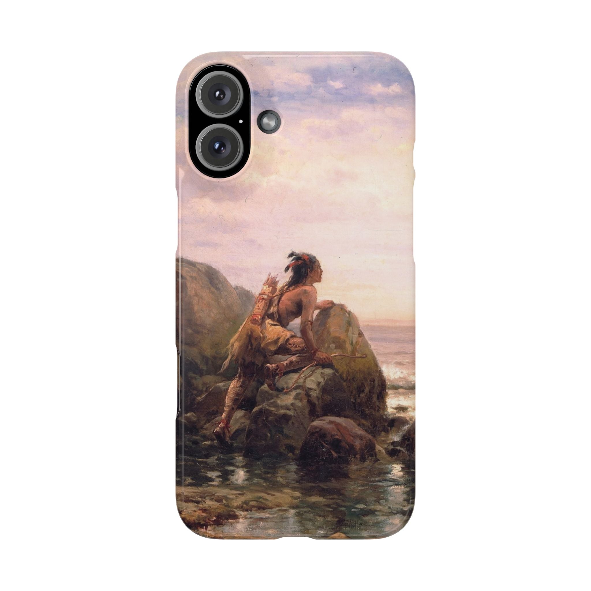 Henrik Hudson entering New York Harbor by Edward Moran - iPhone Slim Case
