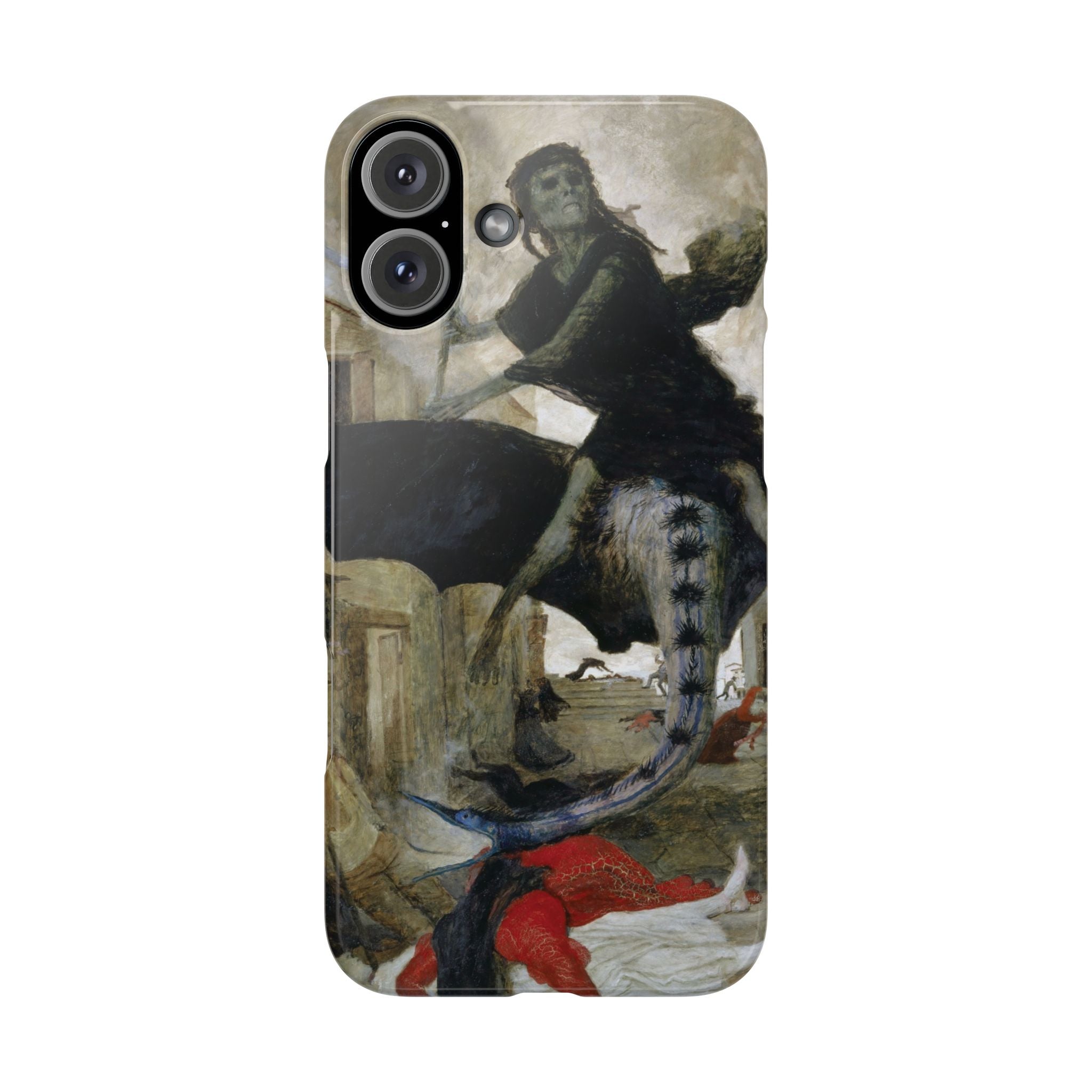 The Plague by Arnold Böcklin - iPhone Slim Case