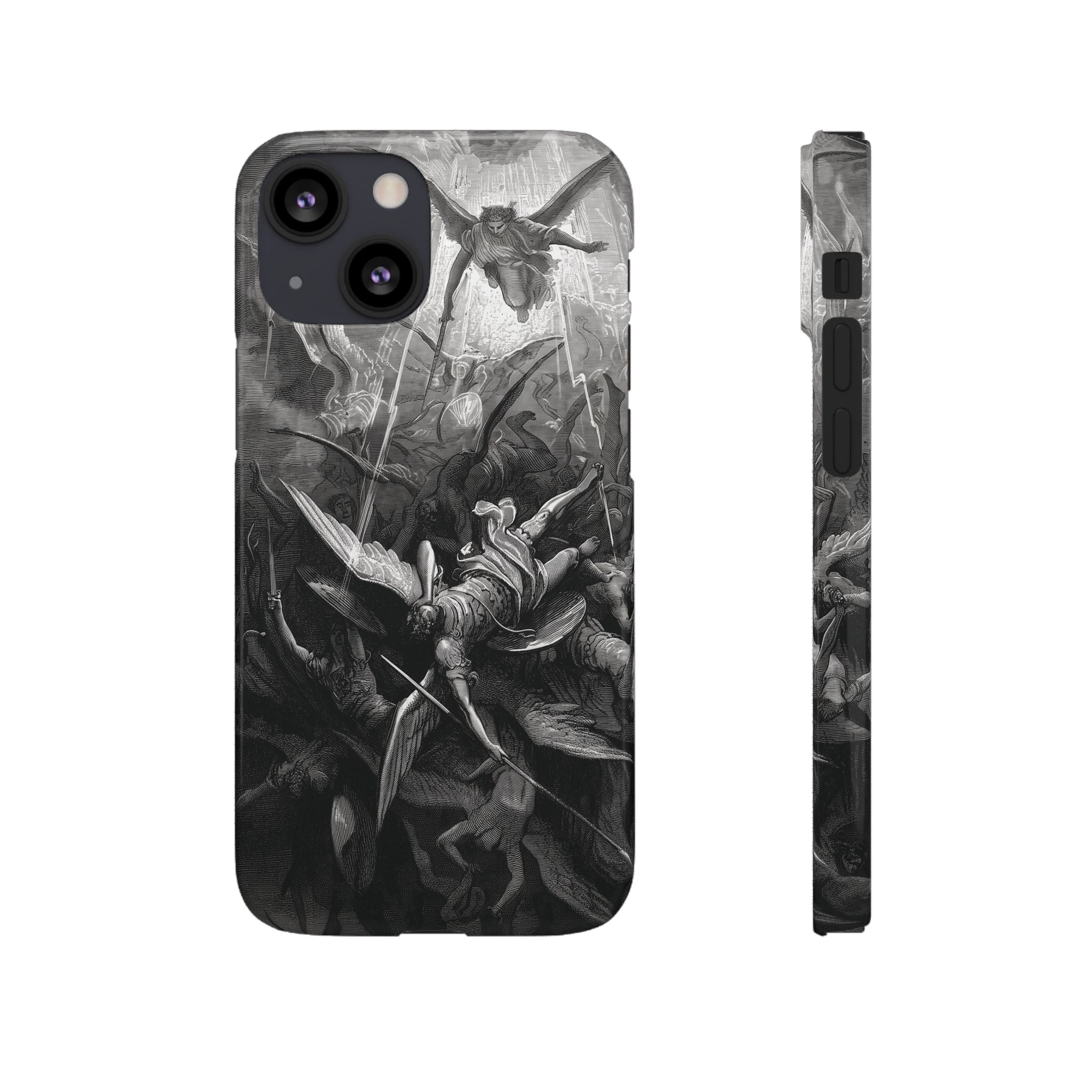 Paradise Lost | The Battle in Heaven by Gustave Doré - iPhone Slim Case