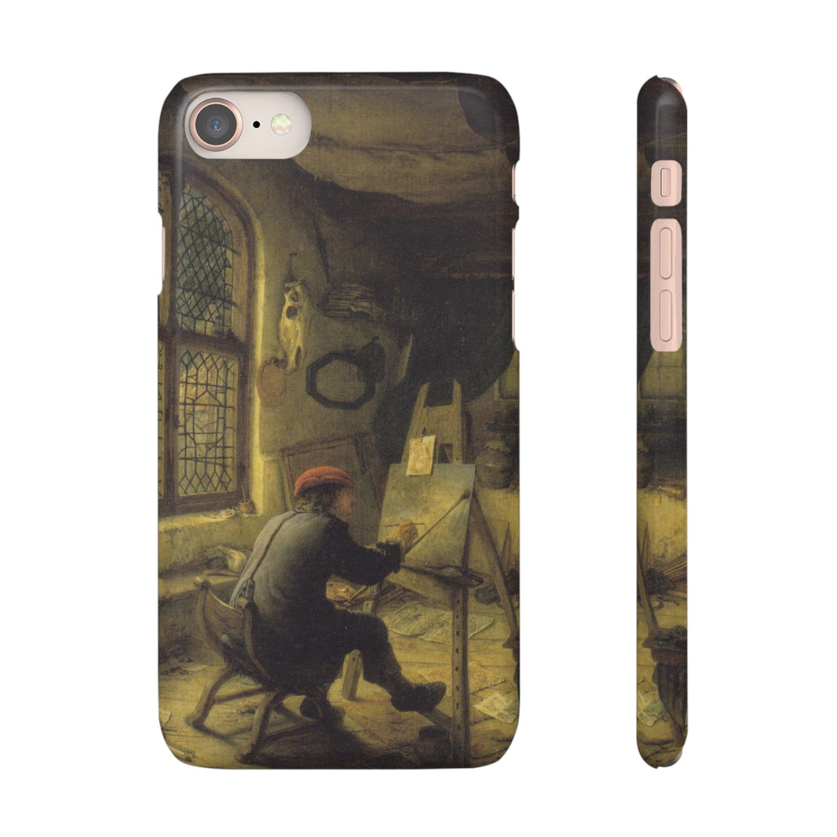 The Painter in His Workshop by Adriaen van Ostade - iPhone Slim Case