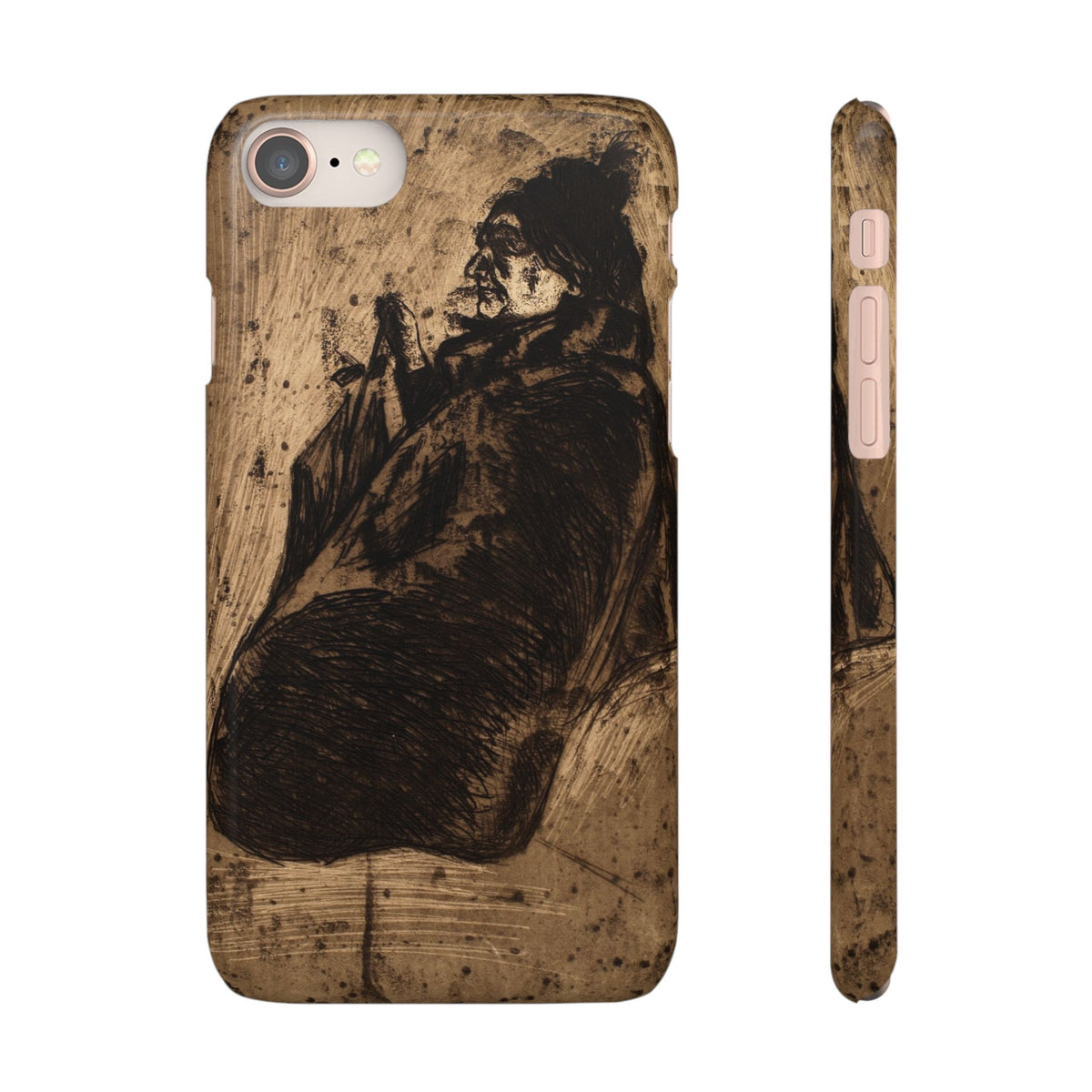 Old Woman by Edvard Munch - iPhone Slim Case