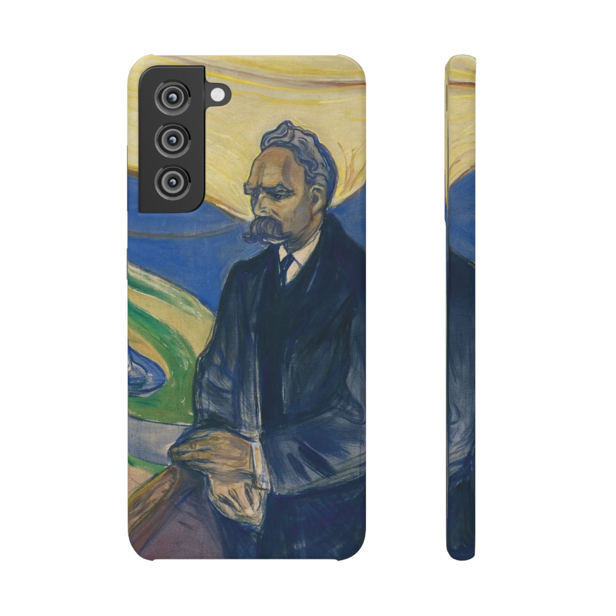 Portrait of Friedrich Nietzsche by Edvard Munch - Samsung Slim Case