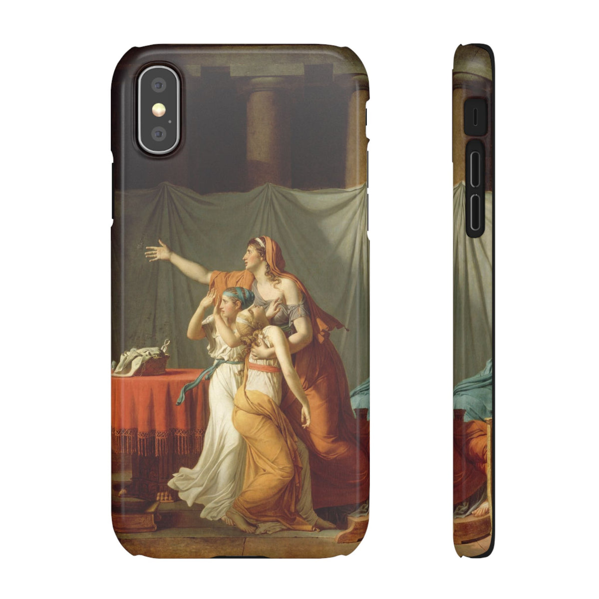 The Lictors Bring to Brutus the Bodies of His Sons II by Jacques-Louis David - iPhone Slim Case
