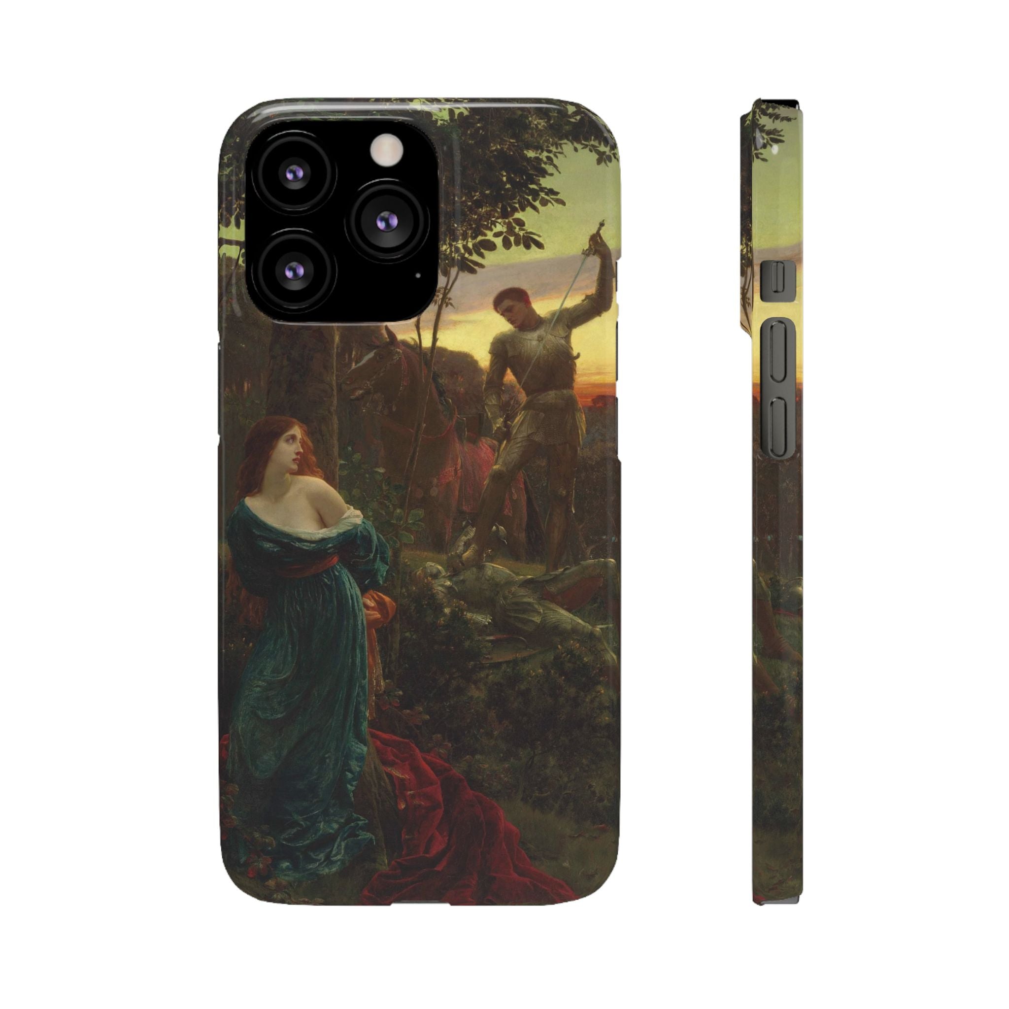 Chivalry by Frank Dicksee - iPhone Slim Case