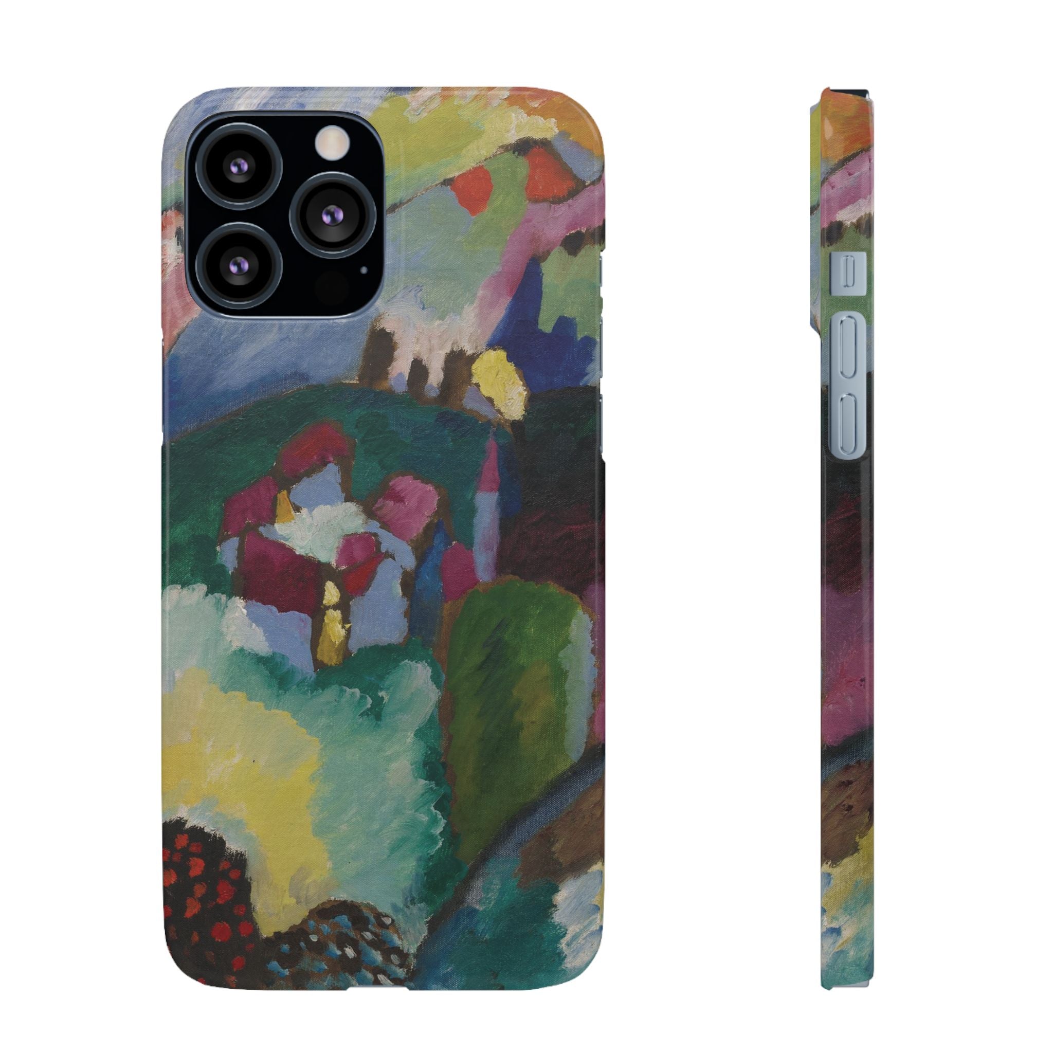 Landscape with Factory Chimney by Vasily Kandinsky - iPhone Slim Case