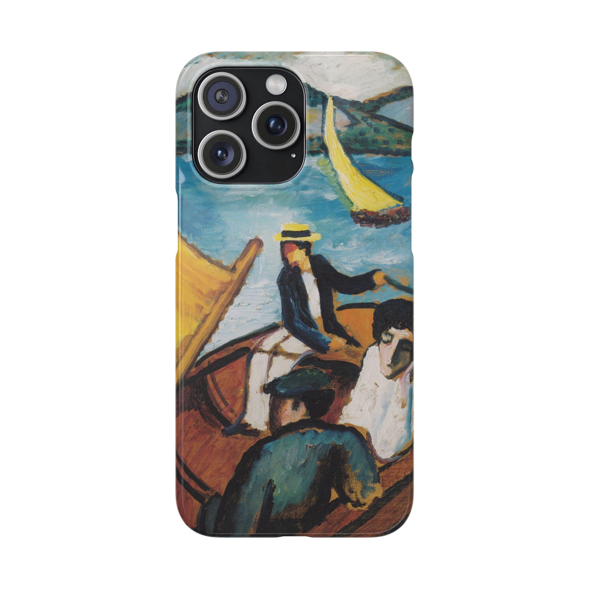 Sailing Boat on the Tegernsee by August Macke - iPhone Slim Case