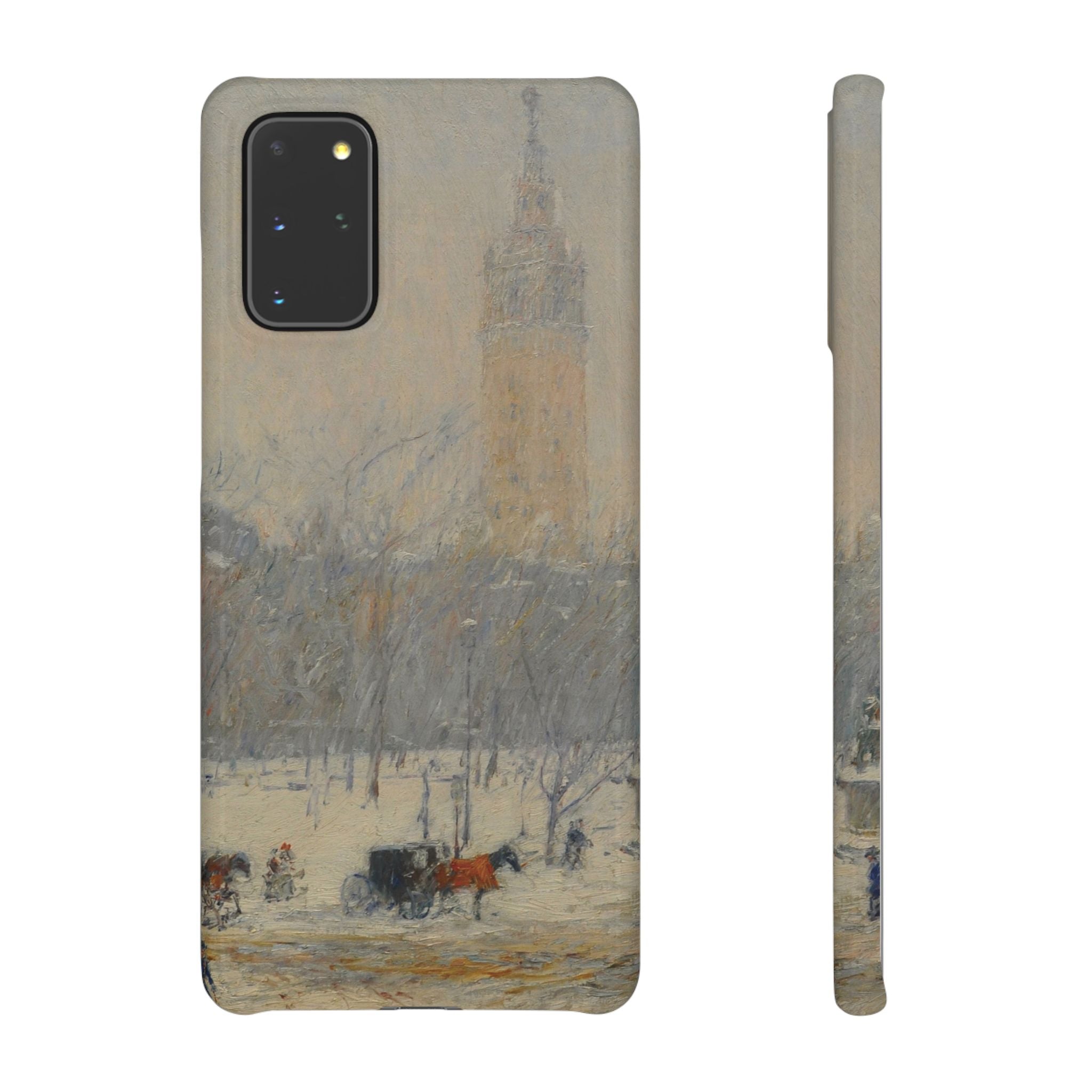 Snowstorm, Madison Square by Childe Hassam - Samsung Slim Case