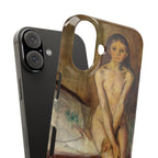 Puberty by Edvard Munch - iPhone Slim Case