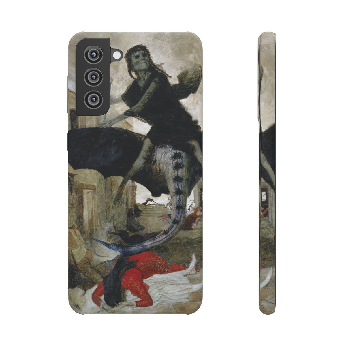 The Plague by Arnold Böcklin - Samsung Slim Case
