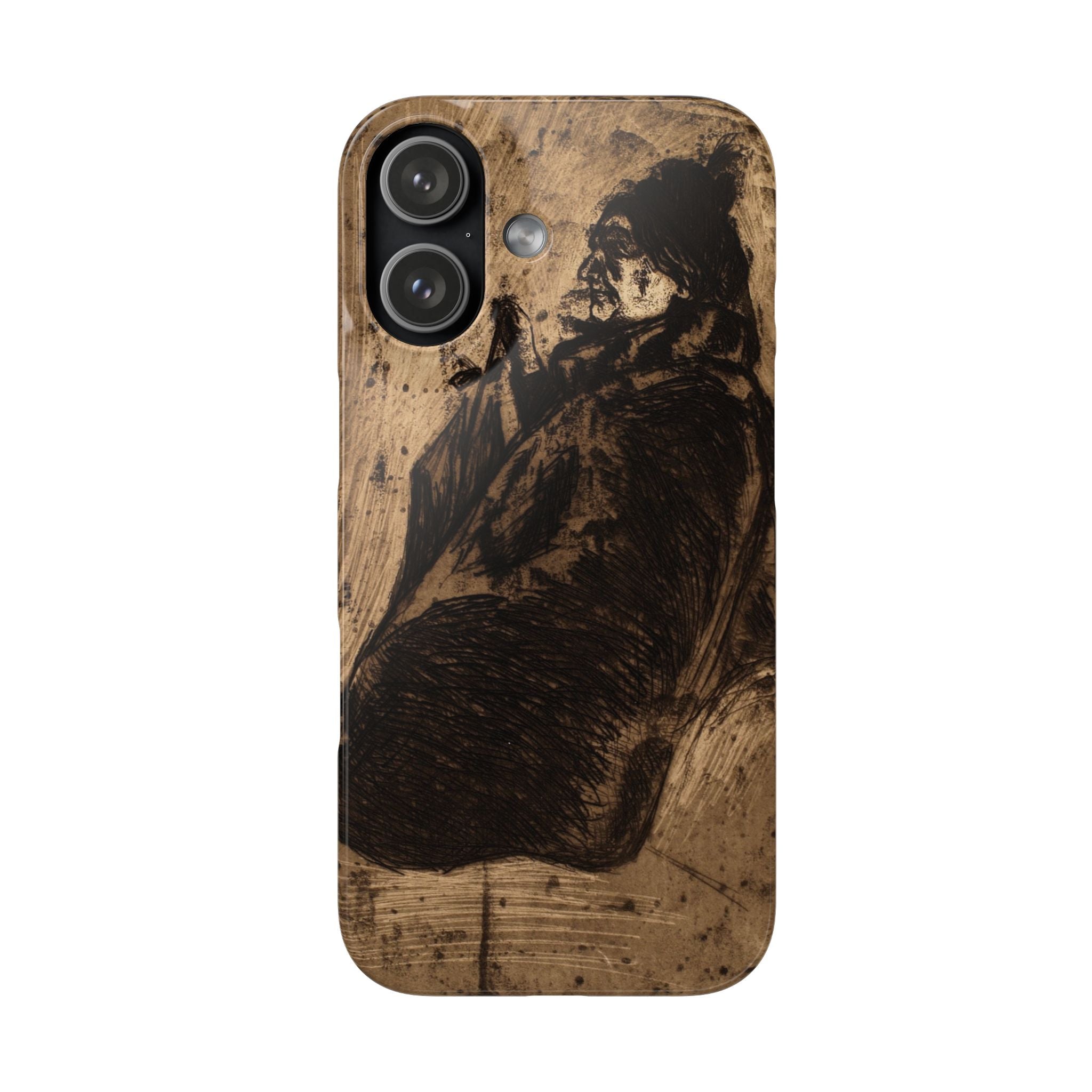 Old Woman by Edvard Munch - iPhone Slim Case