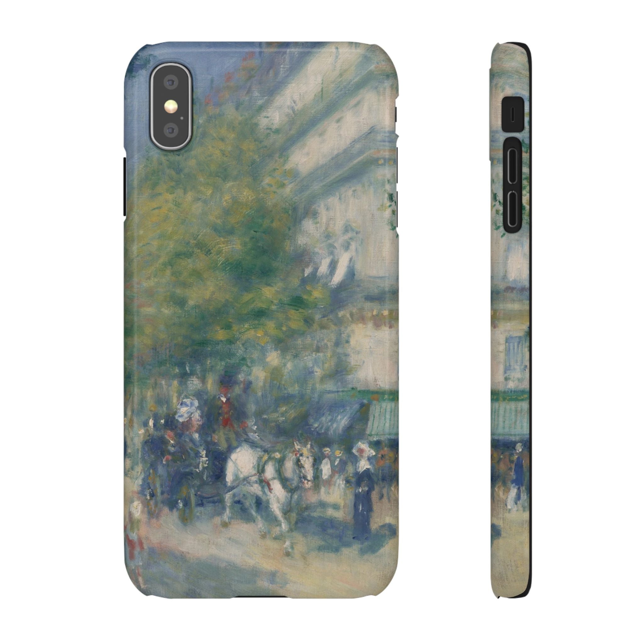 The Grands Boulevards by Pierre Auguste Renoir - iPhone Slim Case