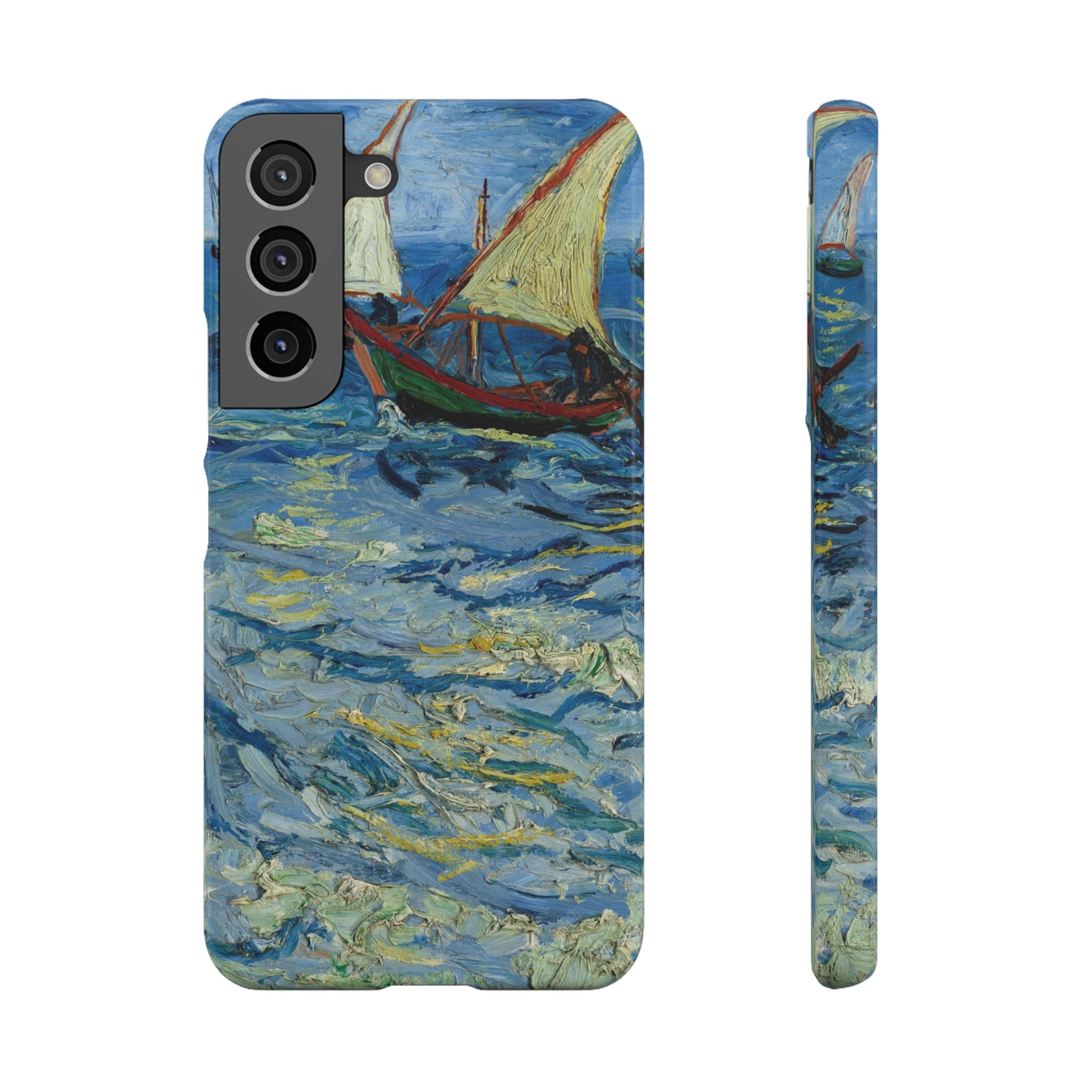 Fishing Boats at Sea by Vincent van Gogh - Samsung Slim Case