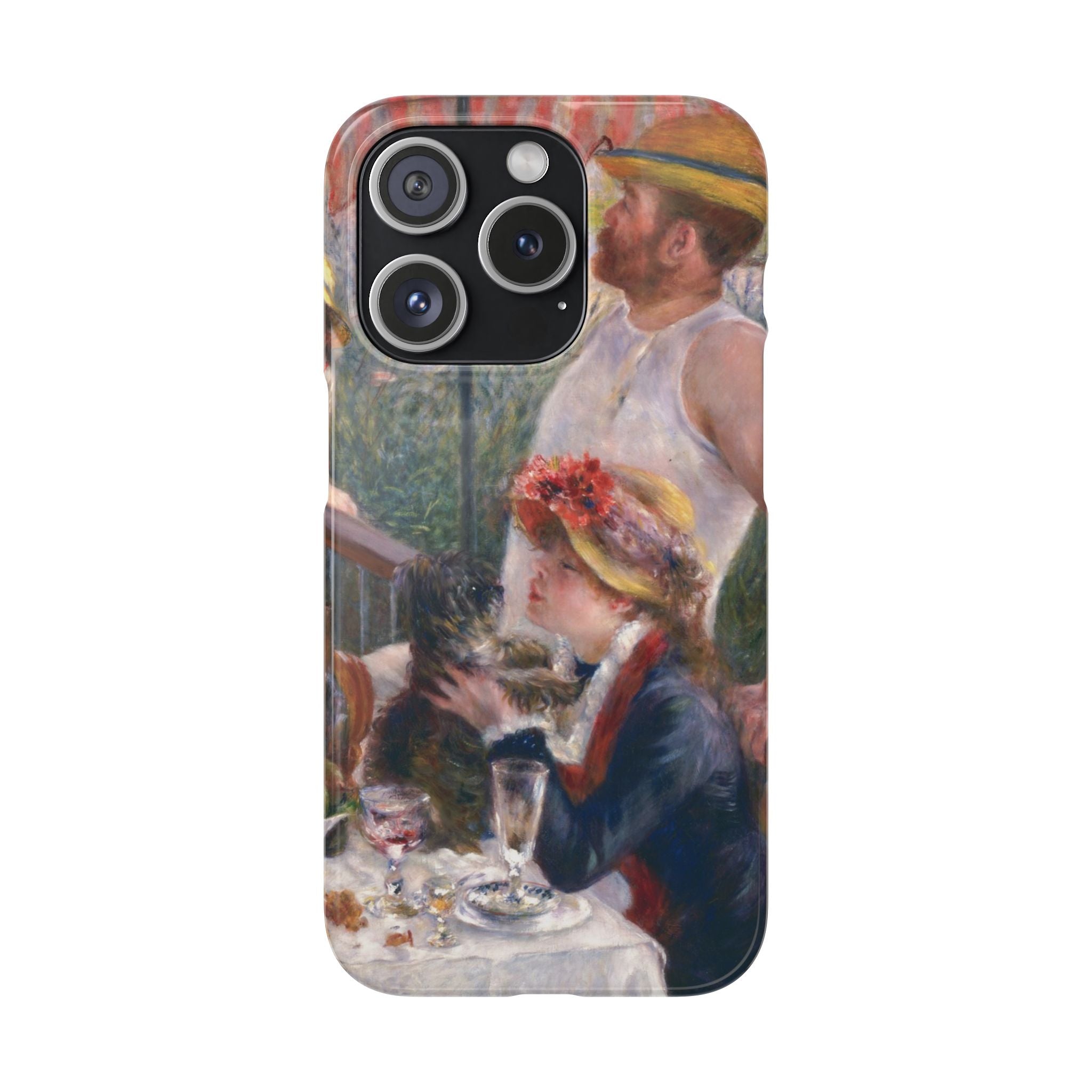 Luncheon of the Boating Party by Pierre Auguste Renoir - iPhone Slim Case