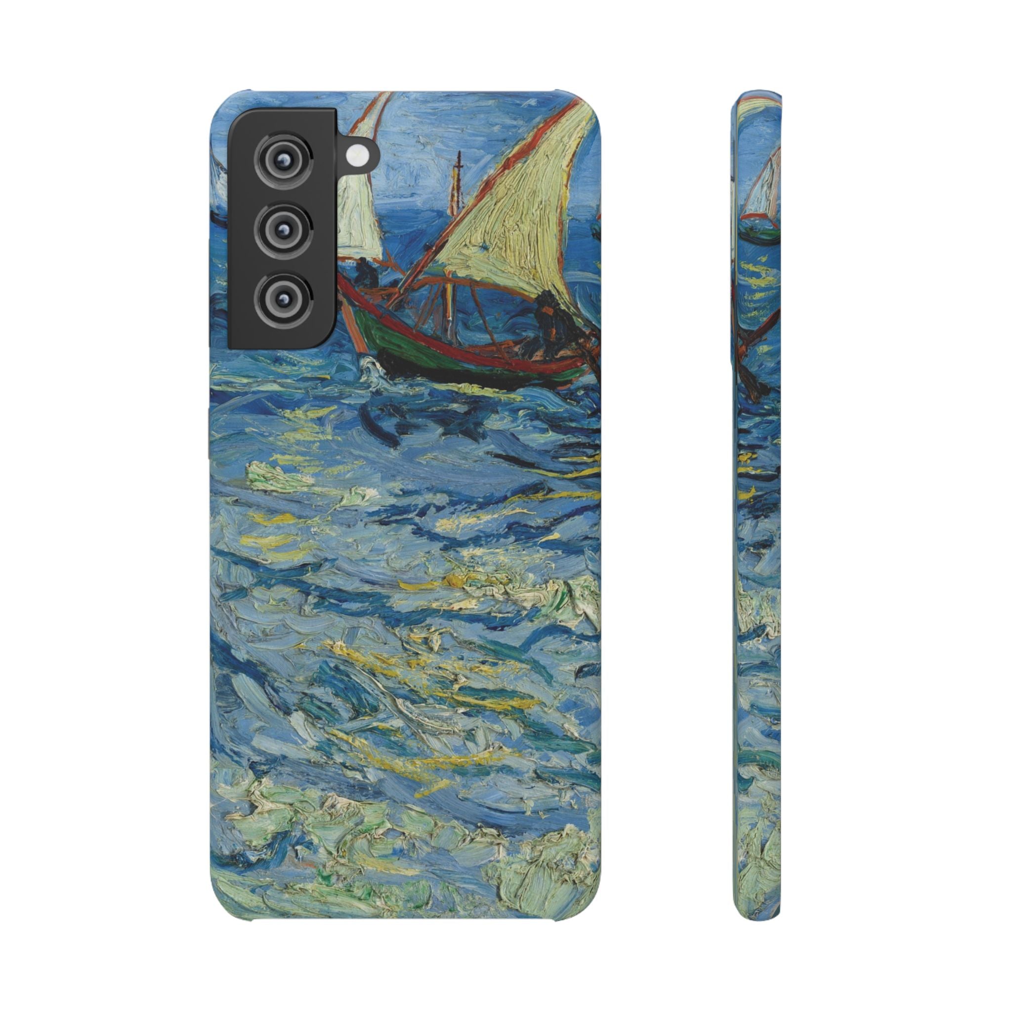 Fishing Boats at Sea by Vincent van Gogh - Samsung Slim Case