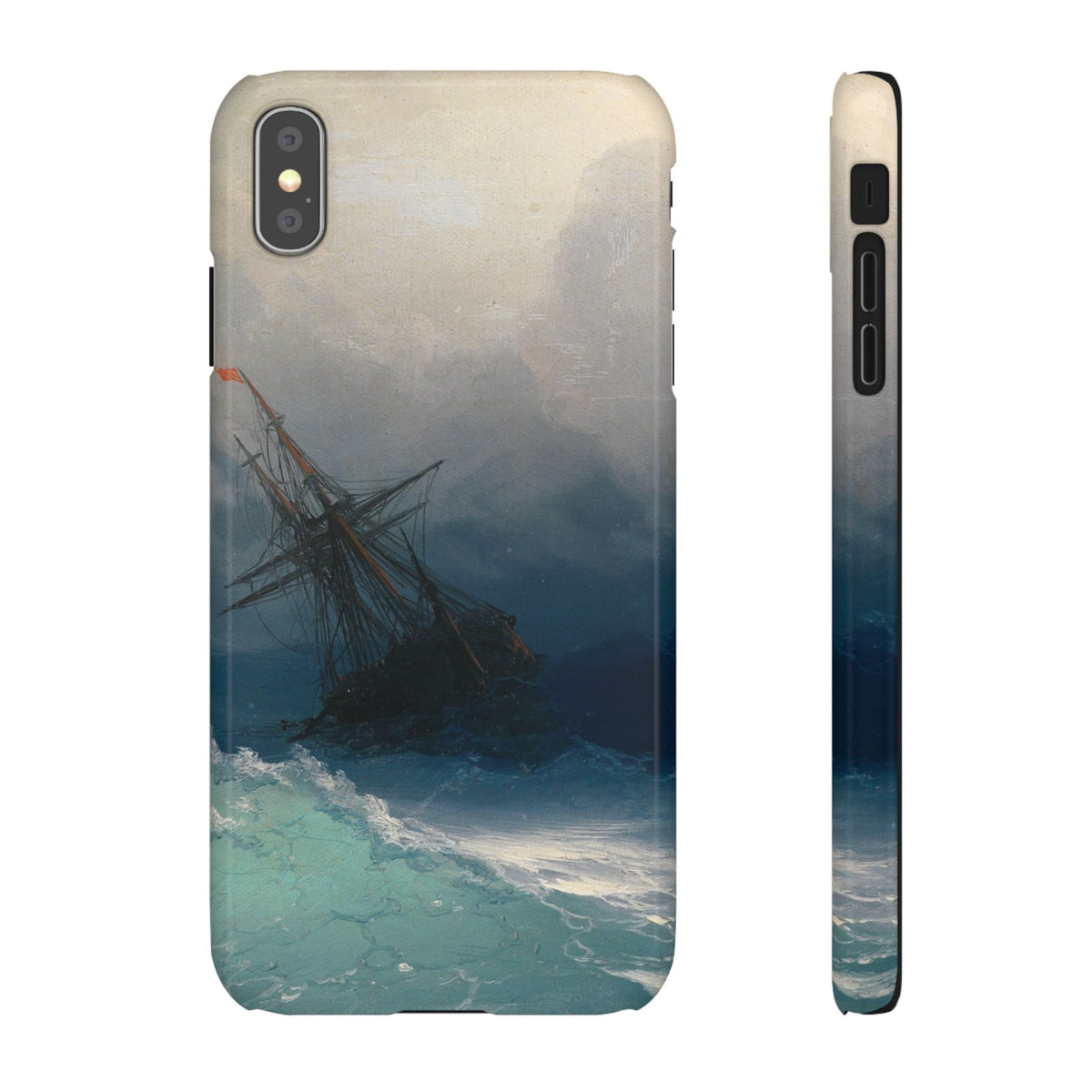 Ship on Stormy Seas by Ivan Aivazovsky - iPhone Slim Case