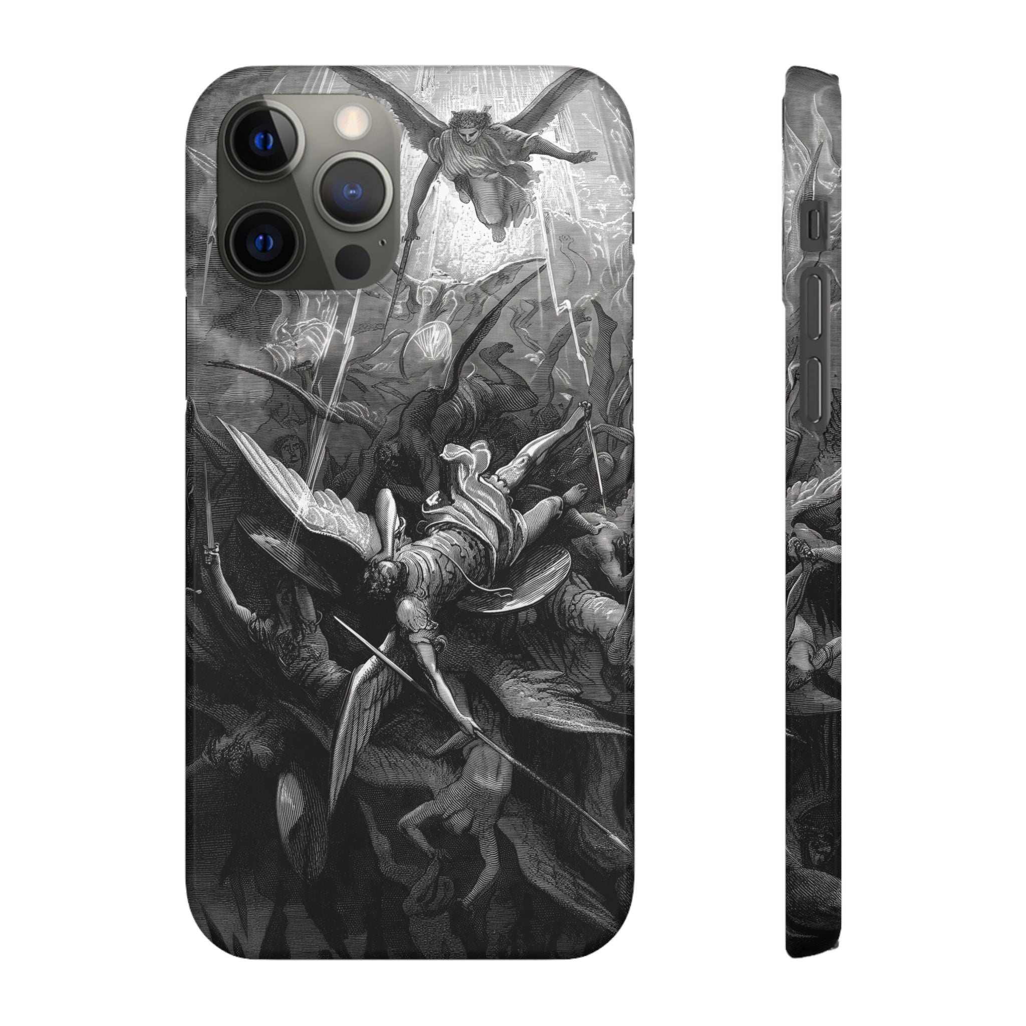 Paradise Lost | The Battle in Heaven by Gustave Doré - iPhone Slim Case