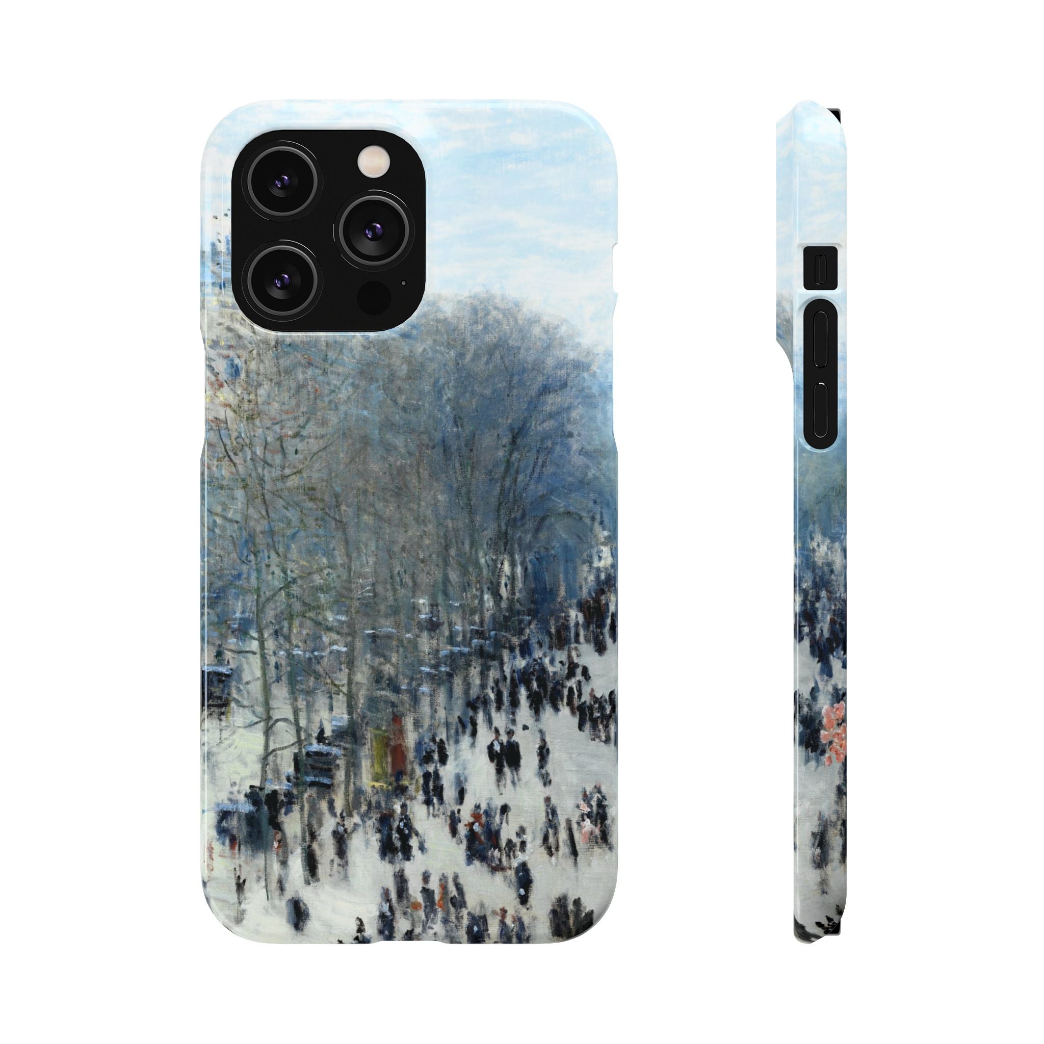 Boulevard des Capucines by Claude Monet - iPhone Slim Case